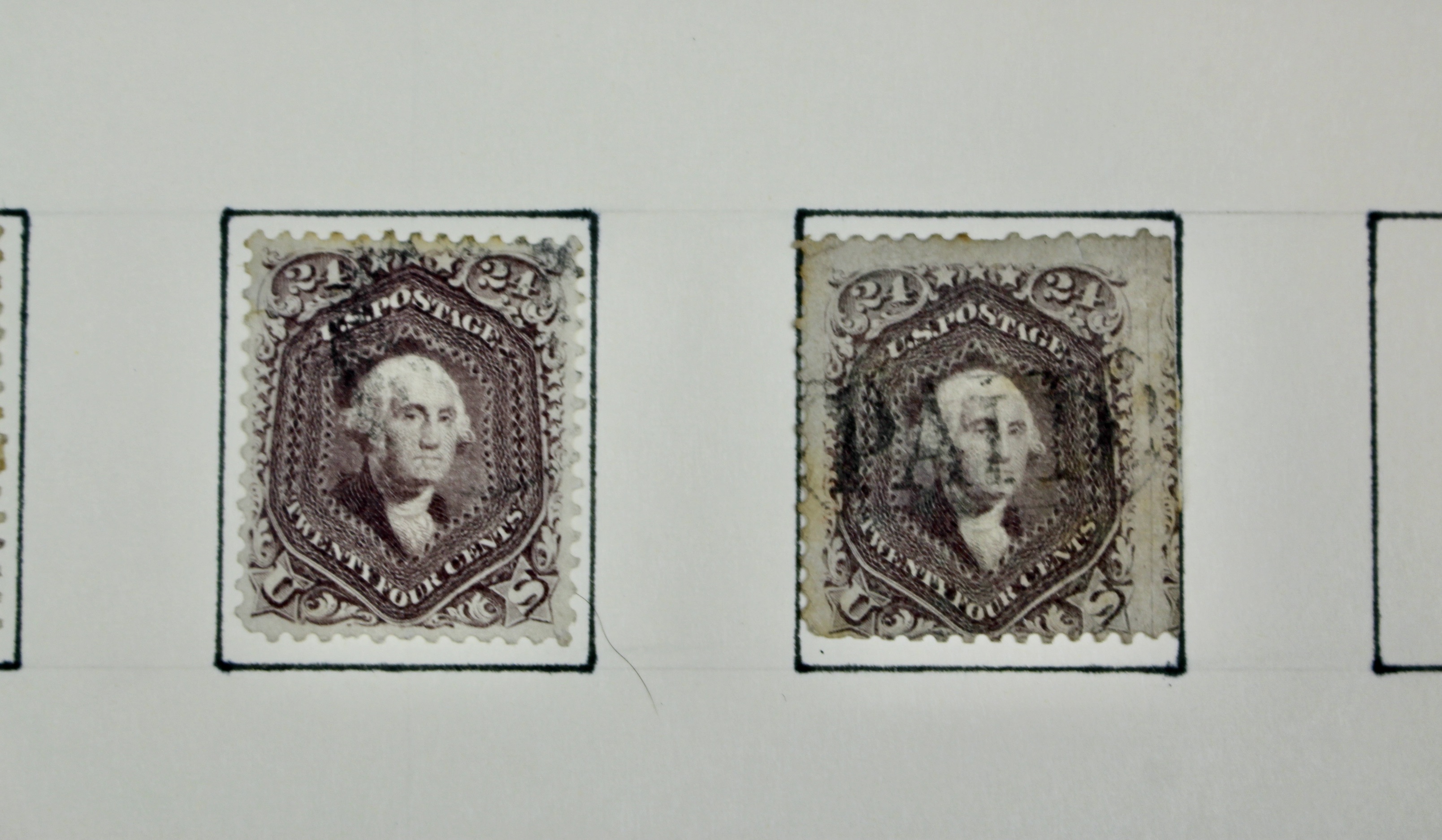 Six Scott #78 24-Cent Washington Postage Stamps