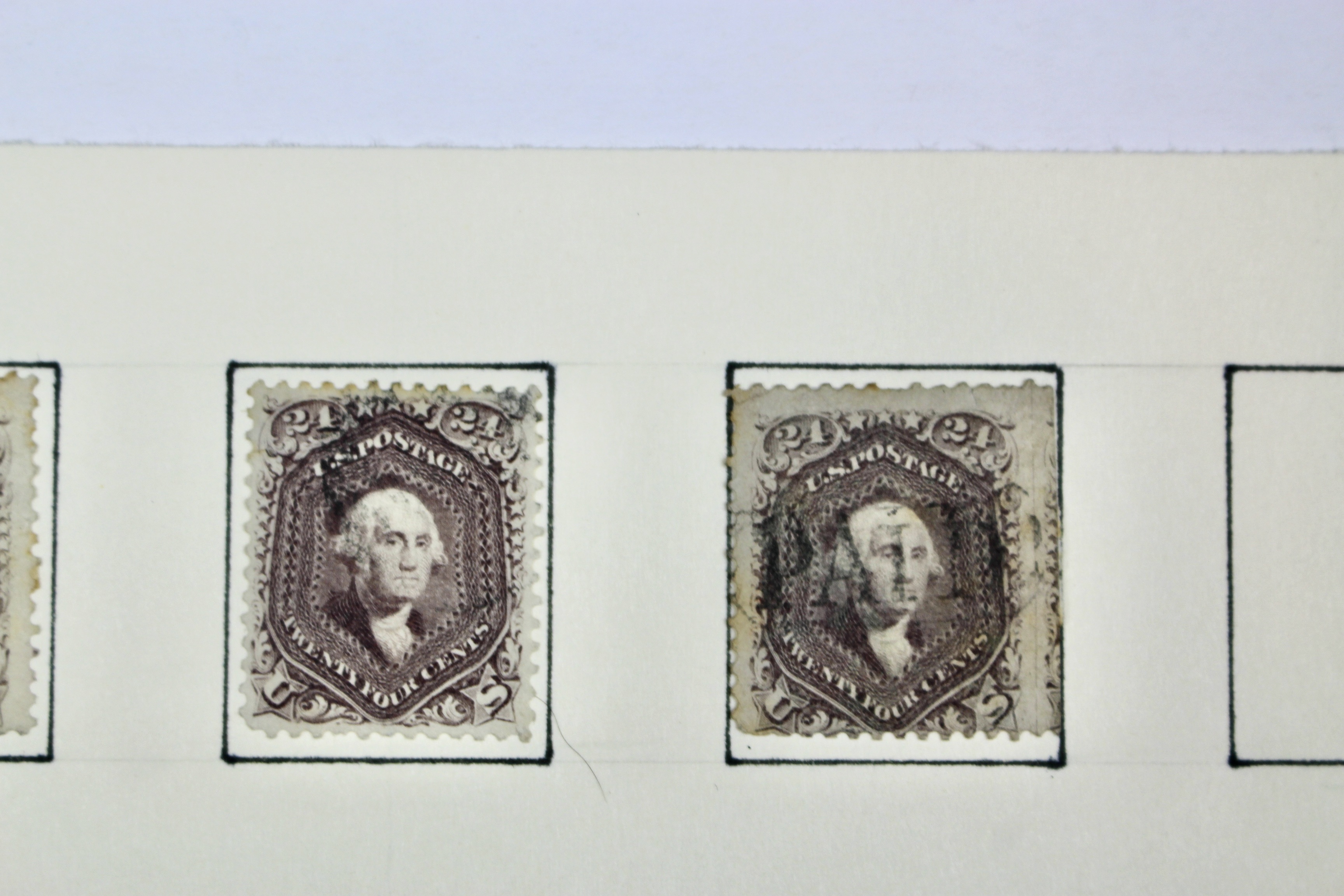 Six Scott #78 24-Cent Washington Postage Stamps