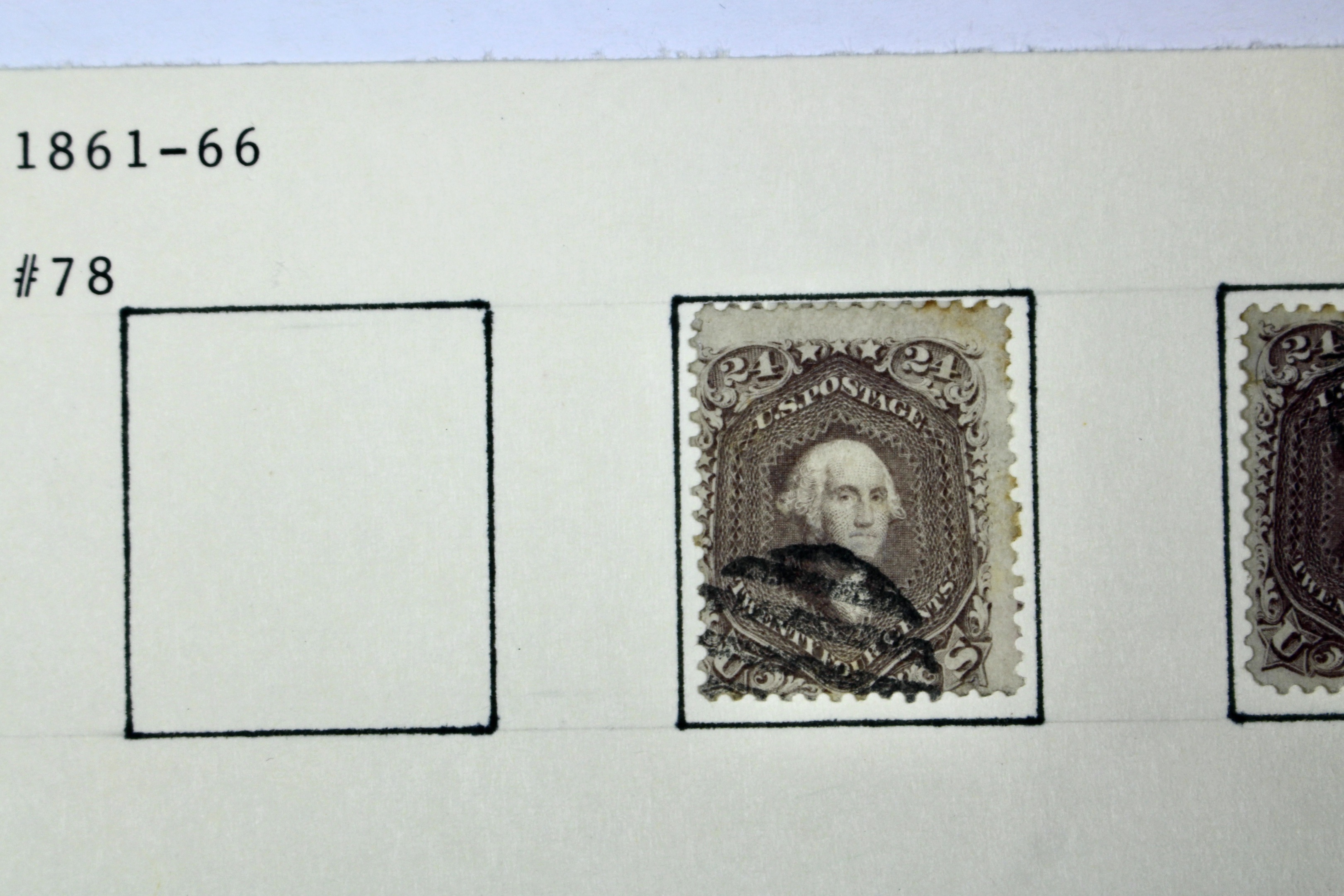 Six Scott #78 24-Cent Washington Postage Stamps