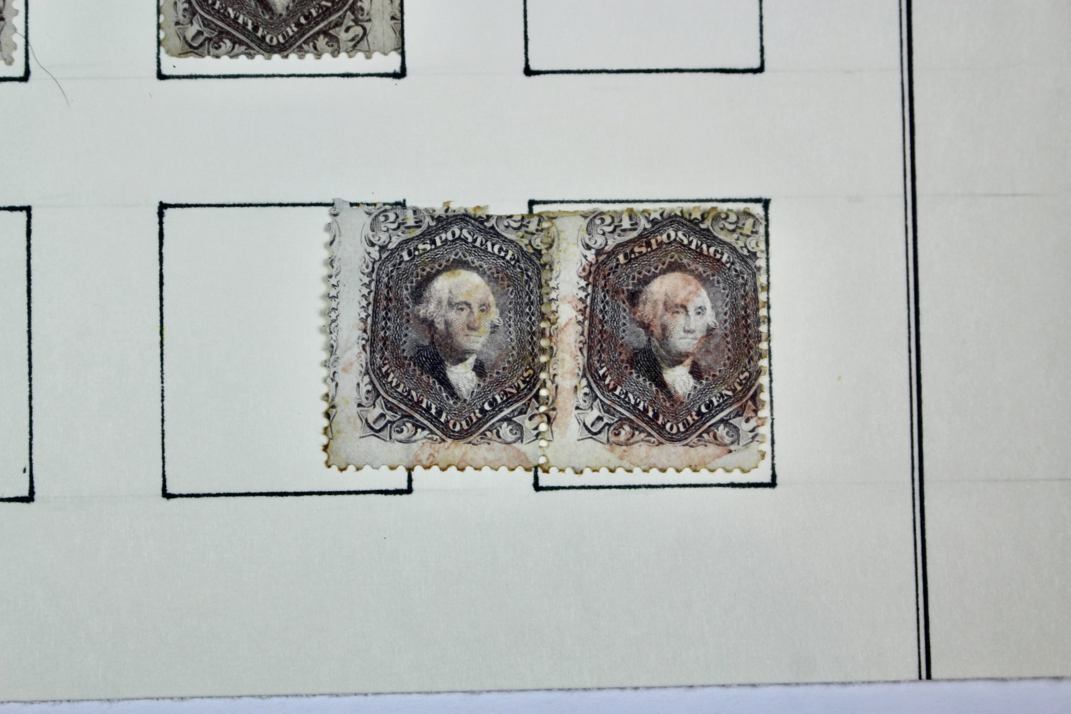 Six Scott #78 24-Cent Washington Postage Stamps