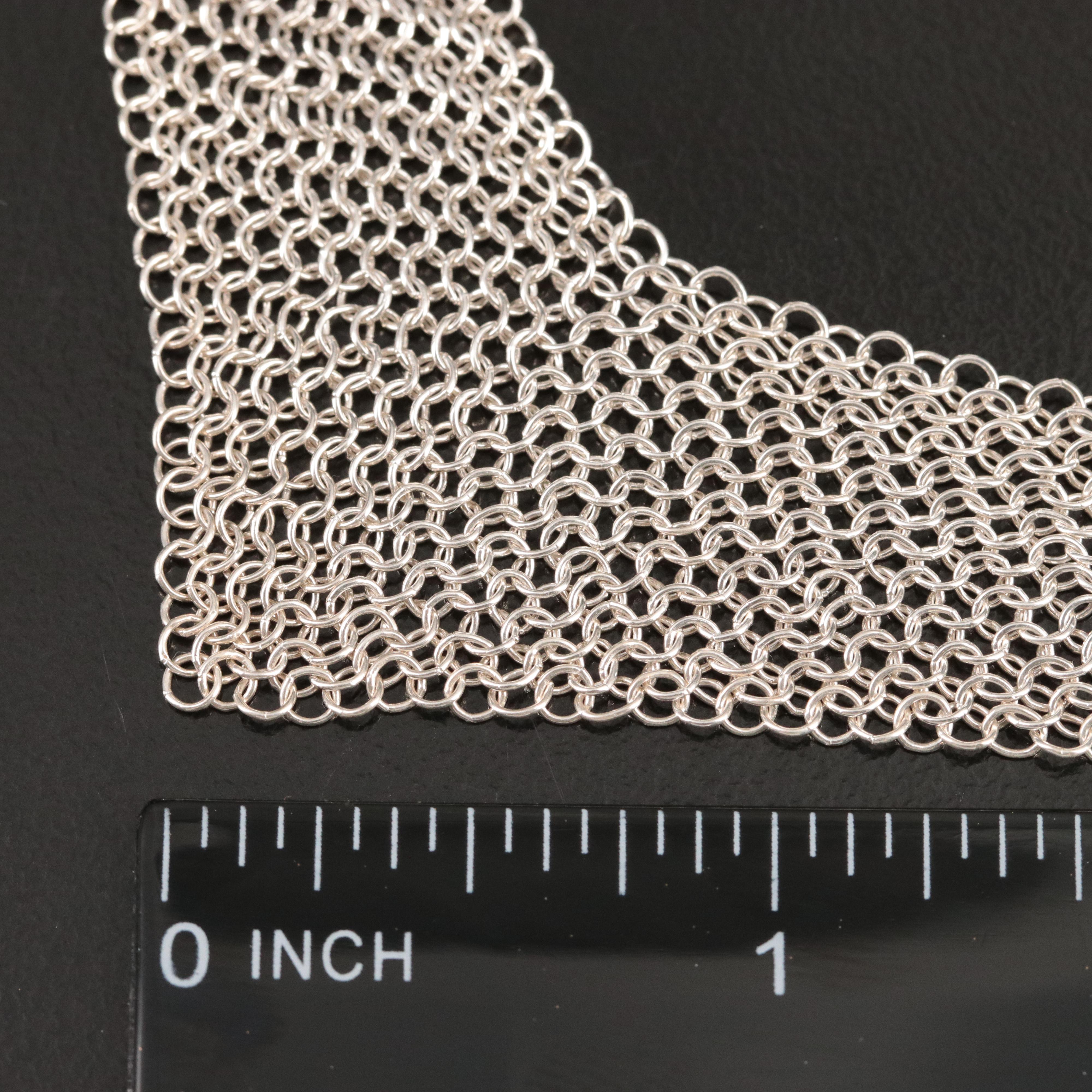 Elsa Peretti for Tiffany & Co. Sterling Mesh Bib Necklace