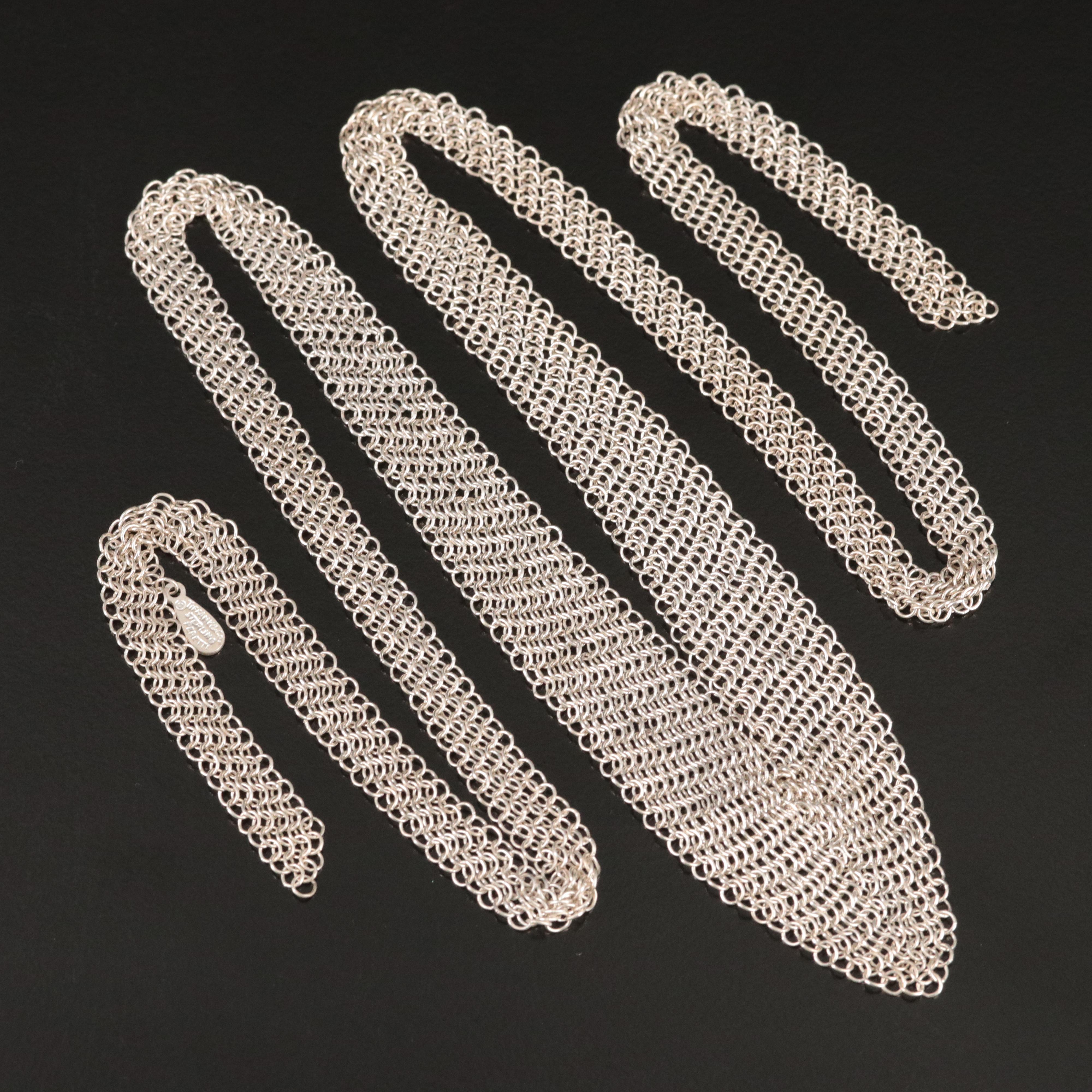 Elsa Peretti for Tiffany & Co. Sterling Mesh Bib Necklace