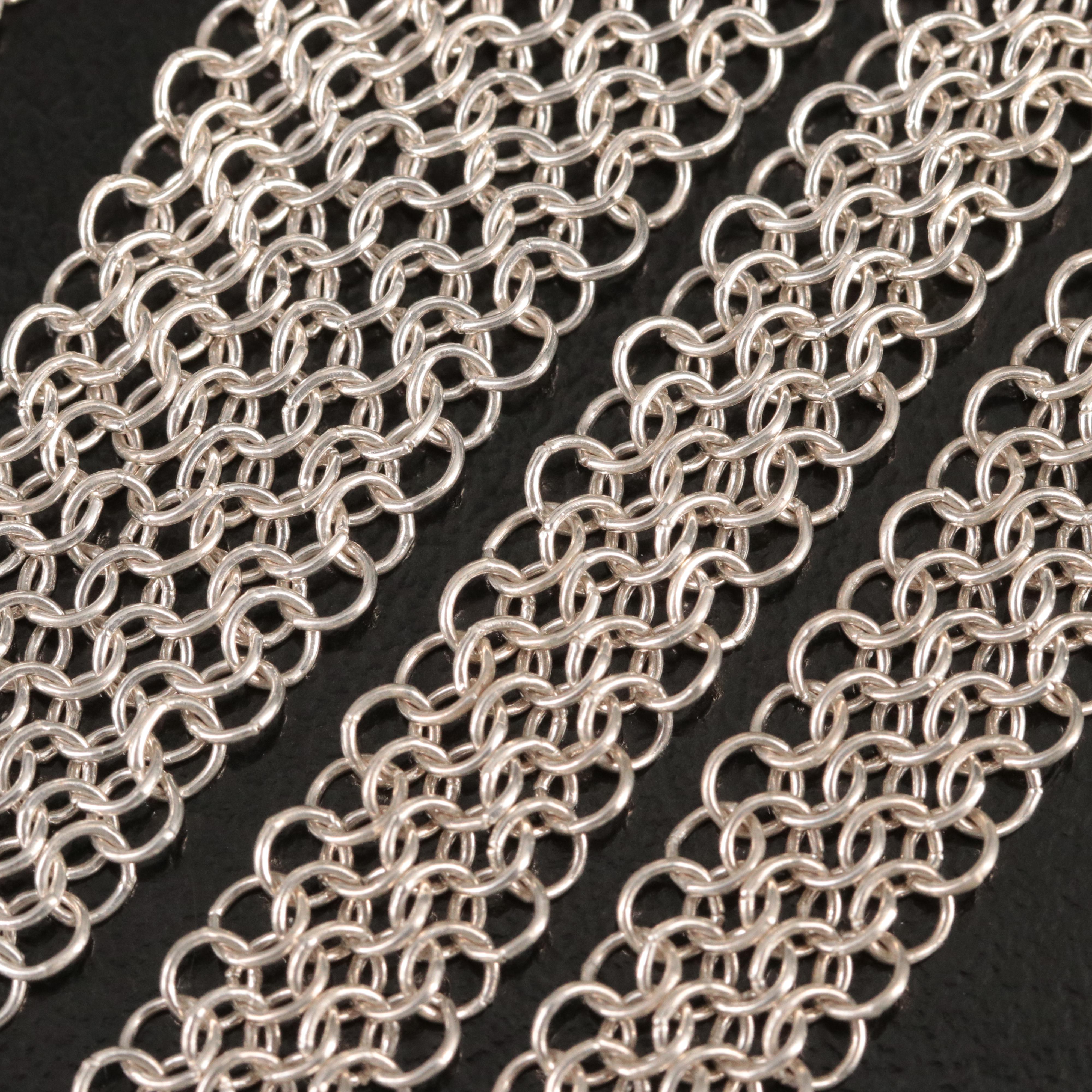 Elsa Peretti for Tiffany & Co. Sterling Mesh Bib Necklace