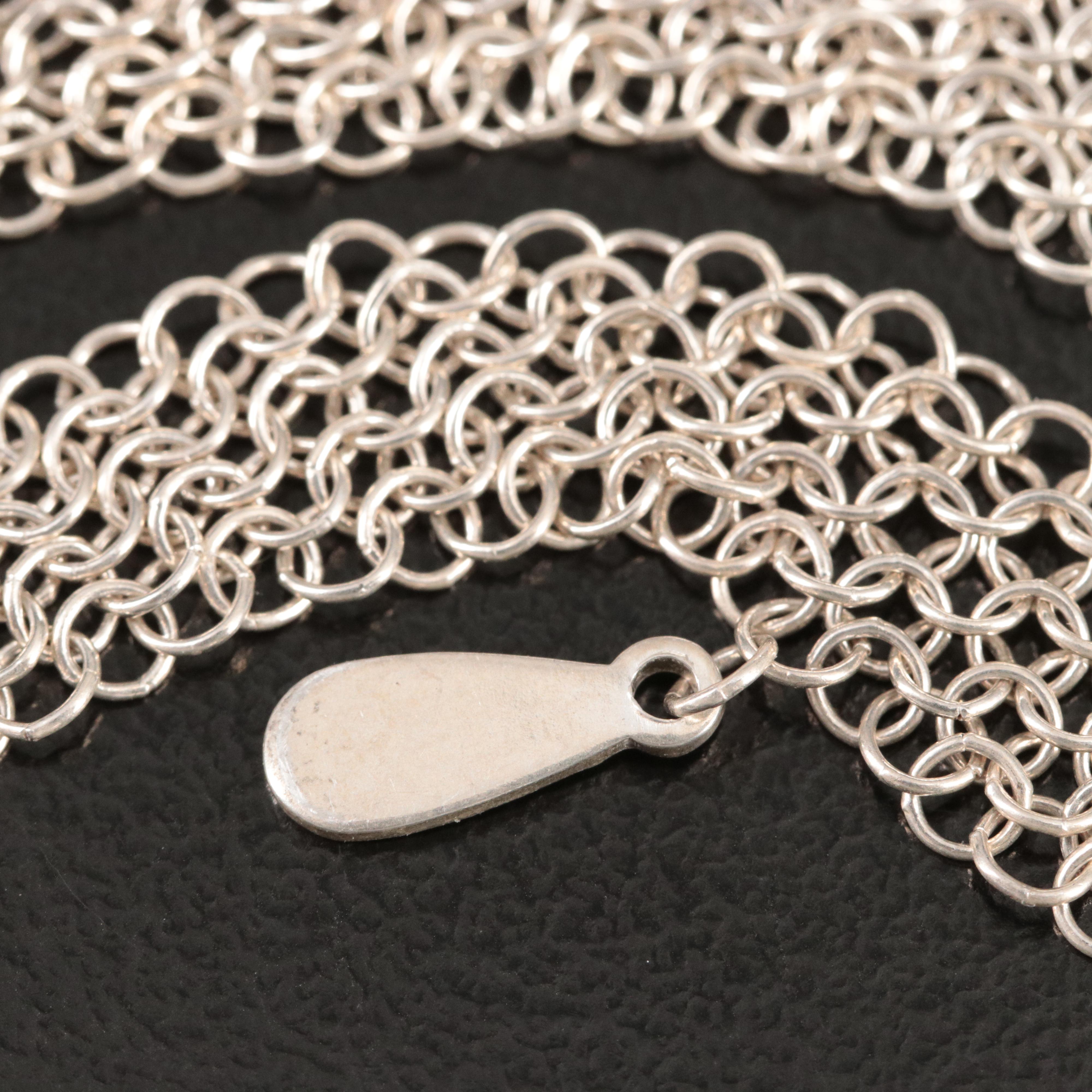 Elsa Peretti for Tiffany & Co. Sterling Mesh Bib Necklace