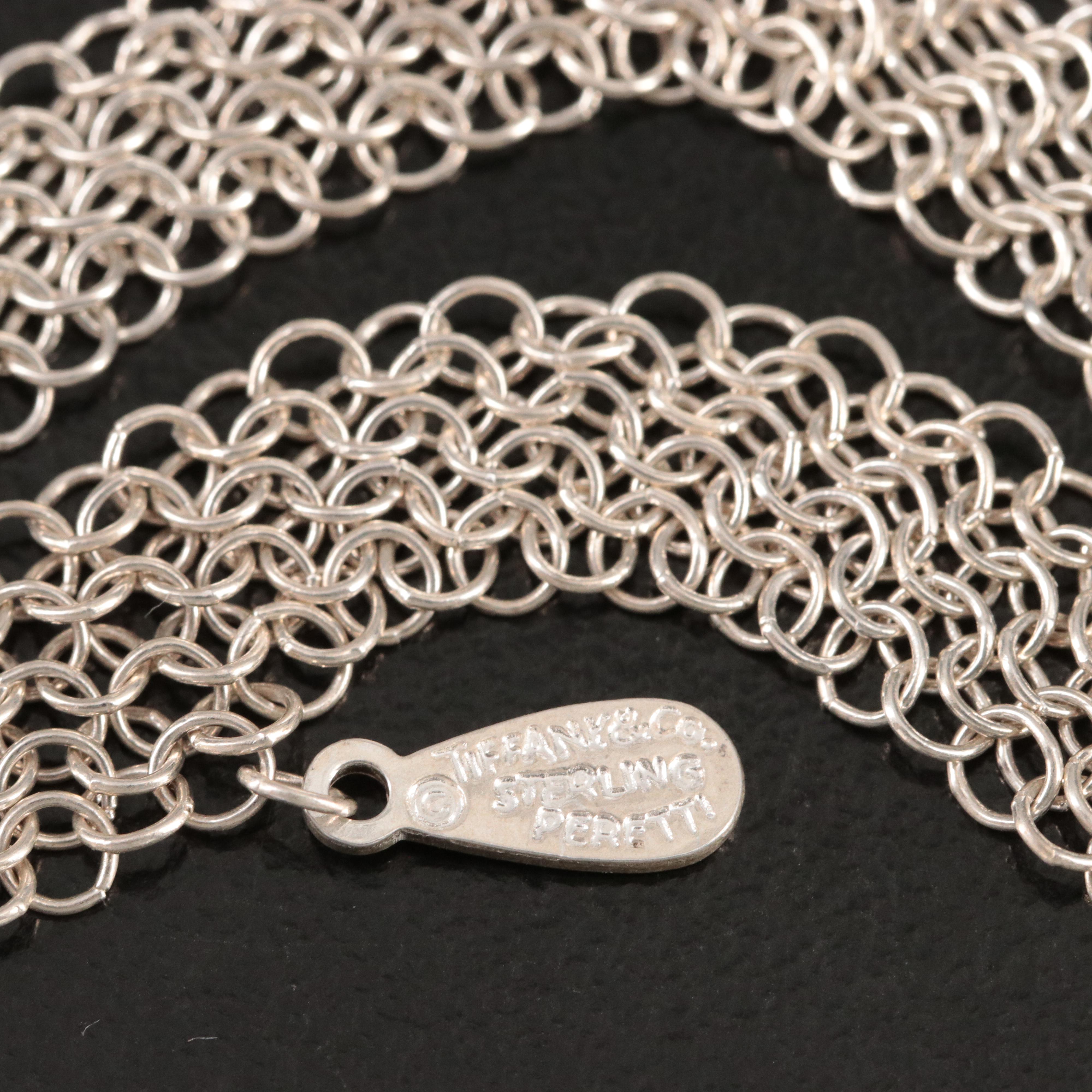 Elsa Peretti for Tiffany & Co. Sterling Mesh Bib Necklace