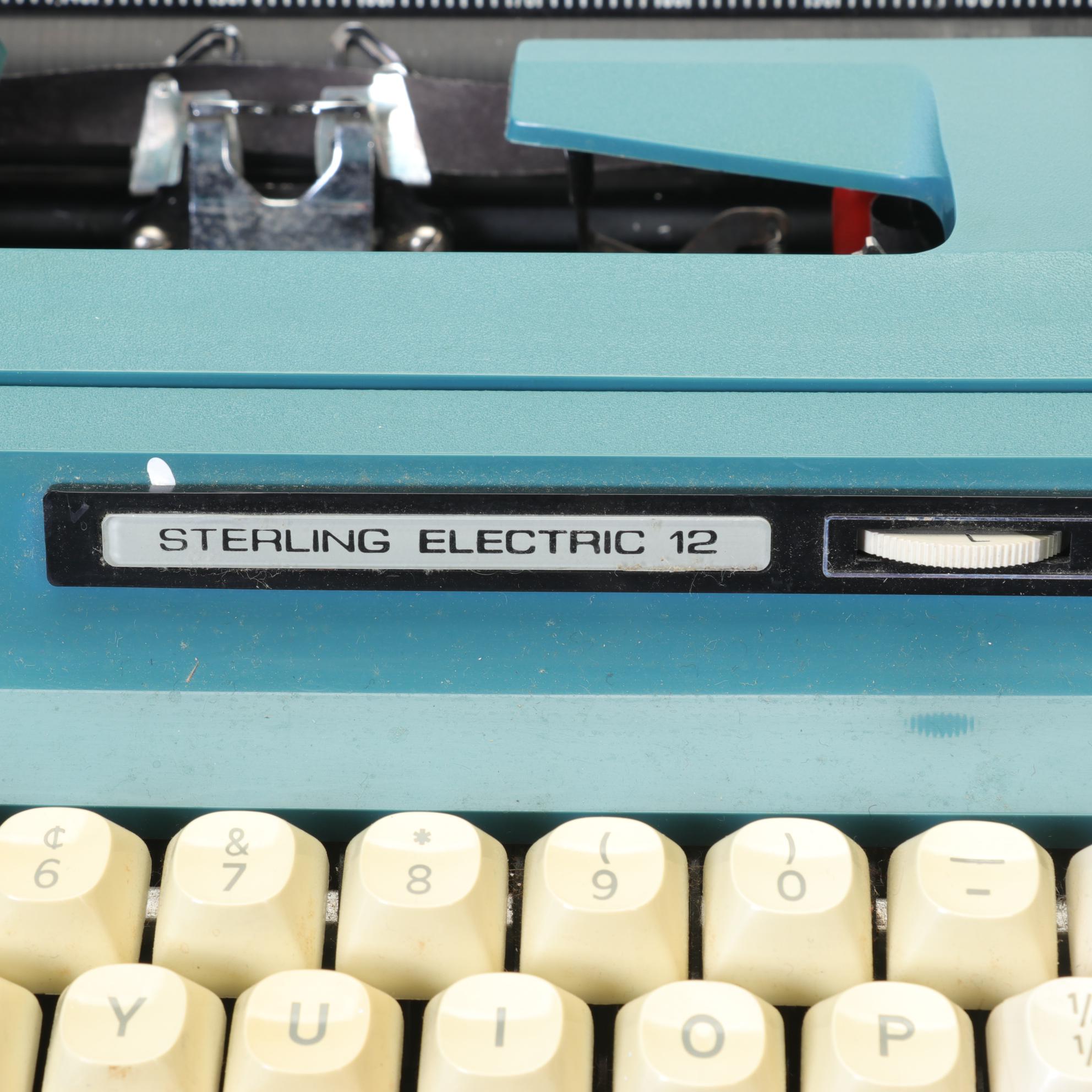 Smith-Corona Sterling 12 Portable Electric Typewriter, circa 1970