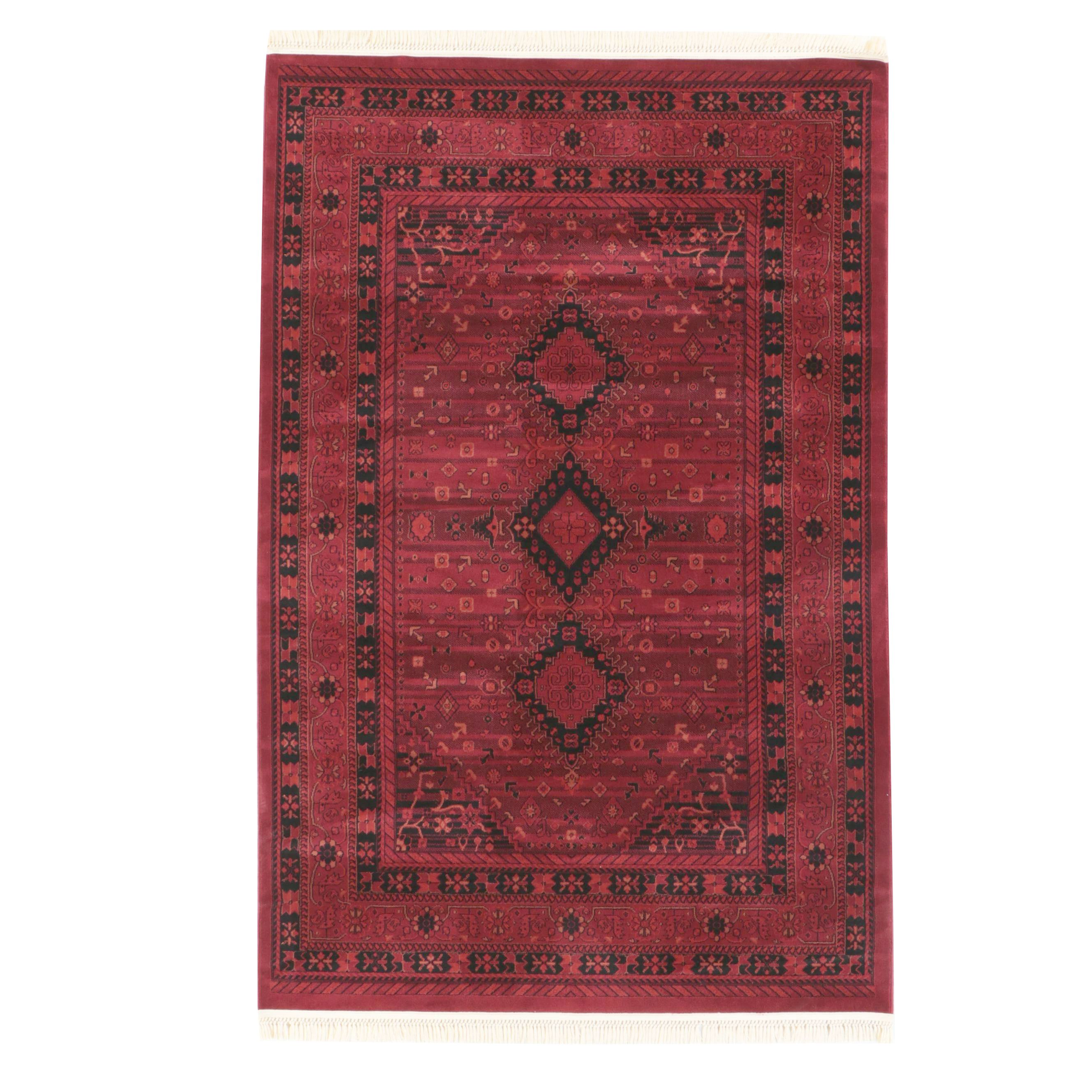 5'11 x 9'6 Machine Made Turkish Unique Loom "Bokhara Collection" Area Rug