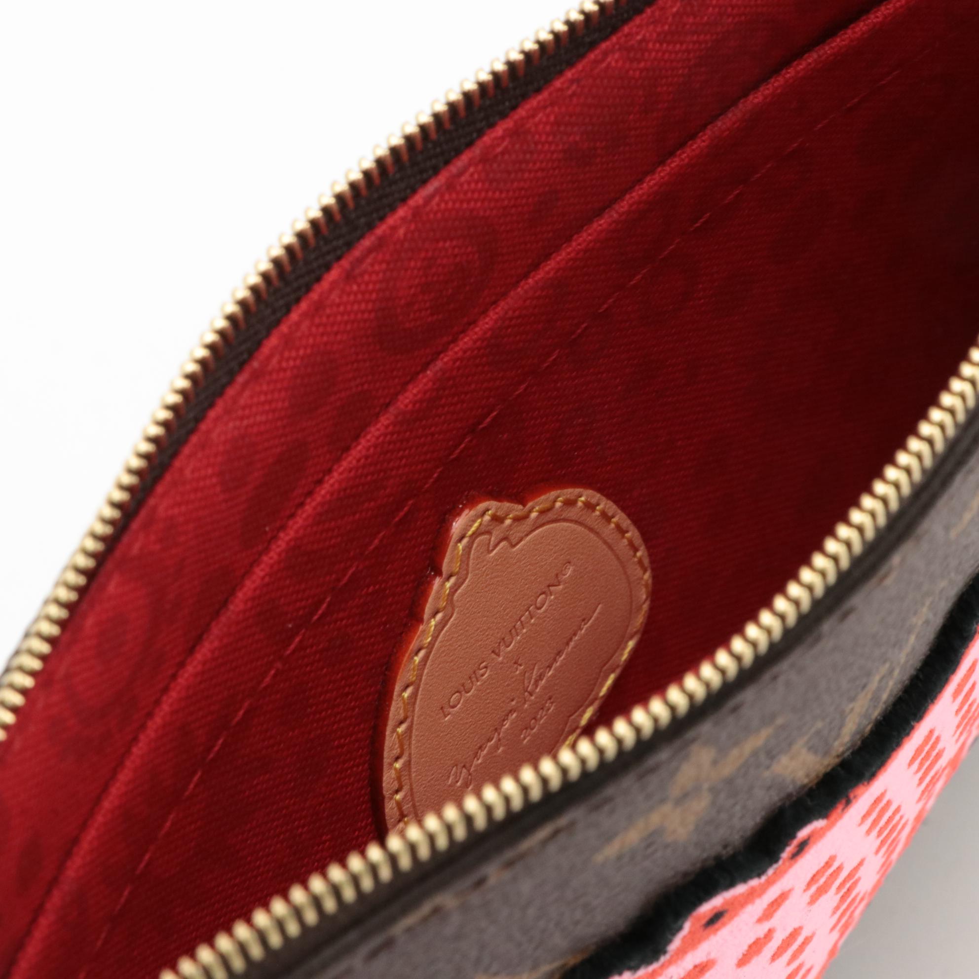 Louis Vuitton x Yayoi Kusama Neverfull MM Face Tote in Monogram Canvas With Box