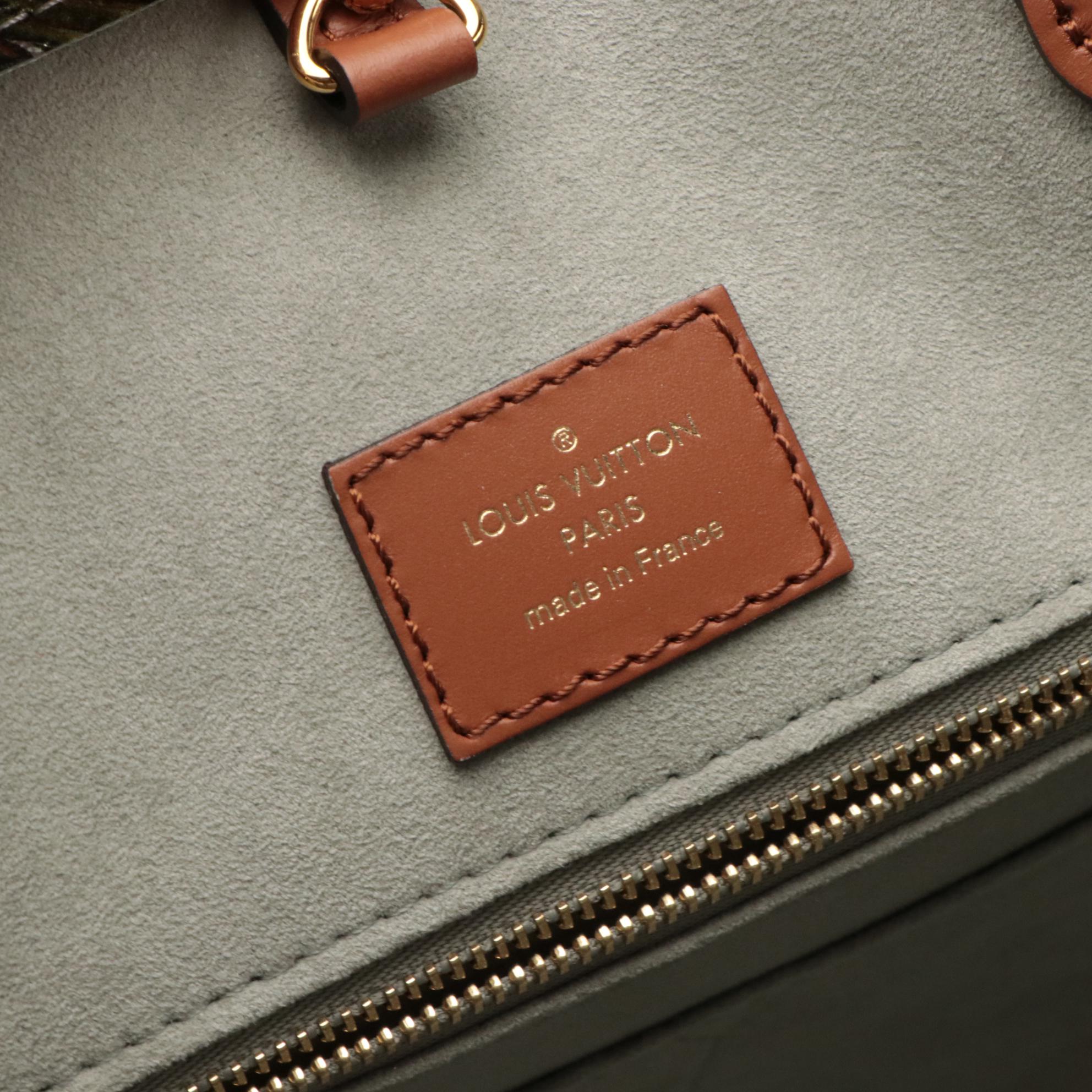 Louis Vuitton On the Go Limited Edition Silver/Garden Monogram MM Tote