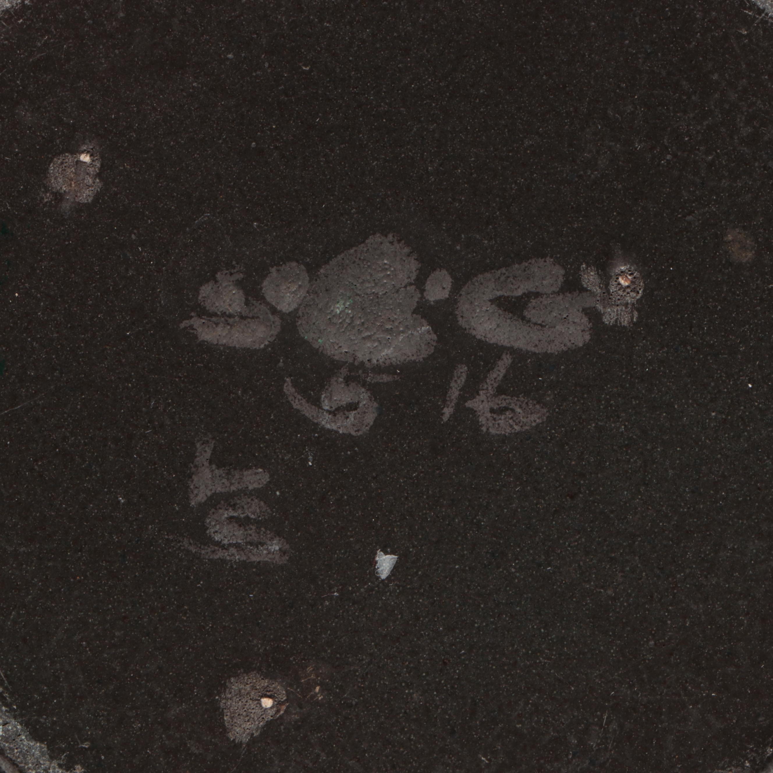 Paul Revere Pottery Black Matte Glaze Bowls and Plates, Early 20th Century