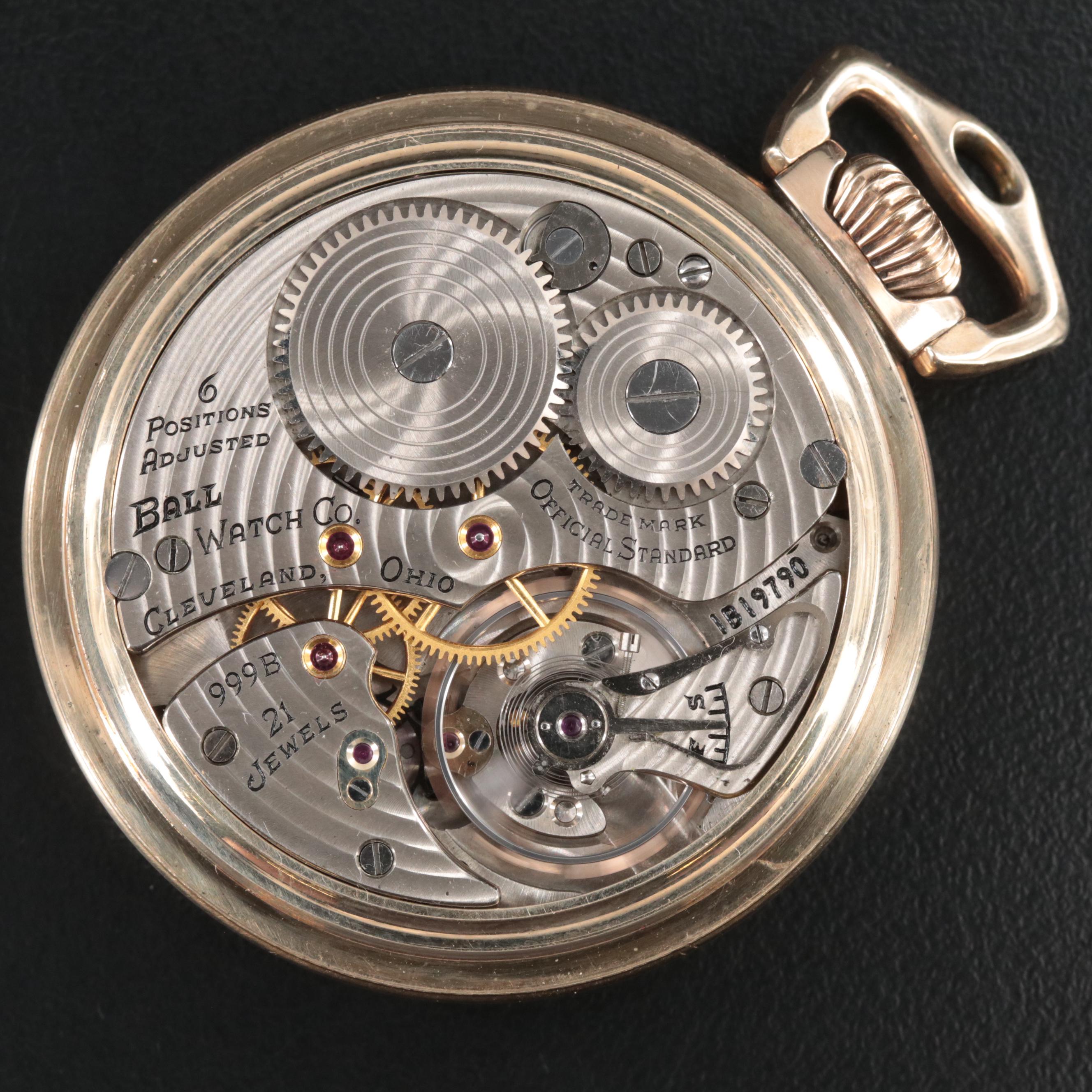 Ball Official Standard Railroad Grade Pocket Watch
