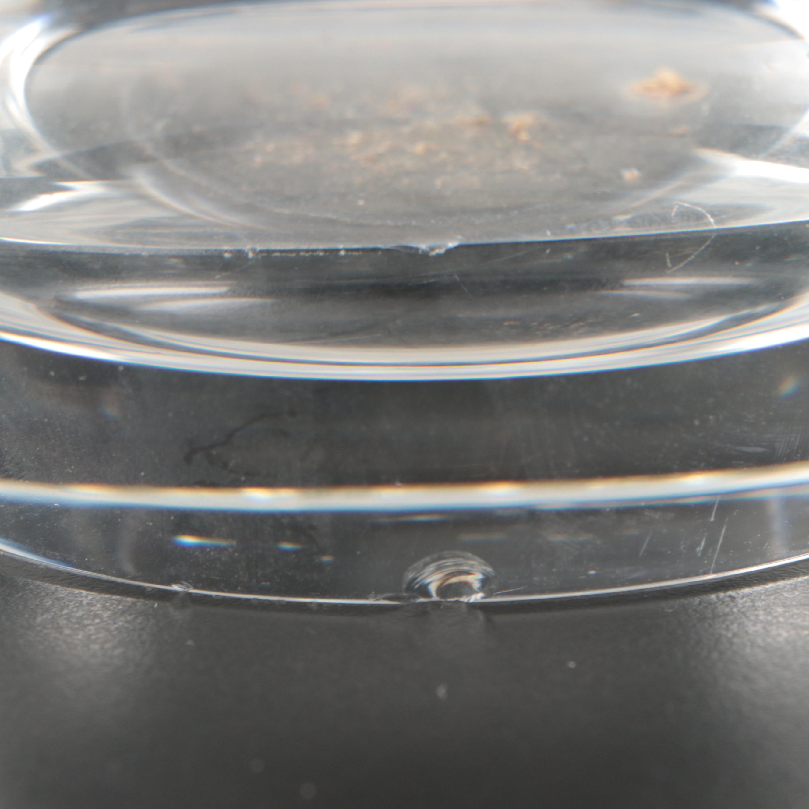 Stuben Art Glass Decanter and Other Cordial Glasses, Mid to Late 20th C.