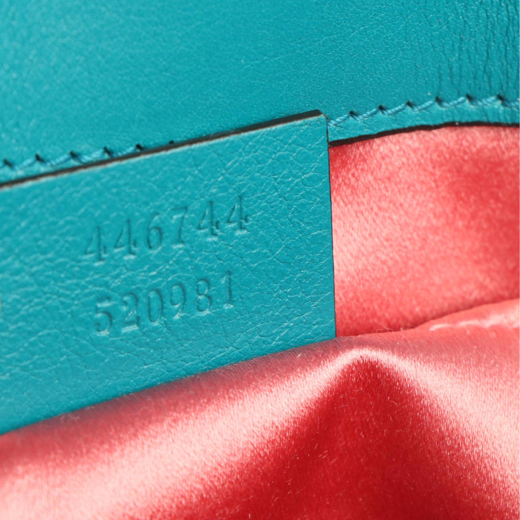 Gucci Marmont Shoulder Bag in Teal Matelassé Velvet