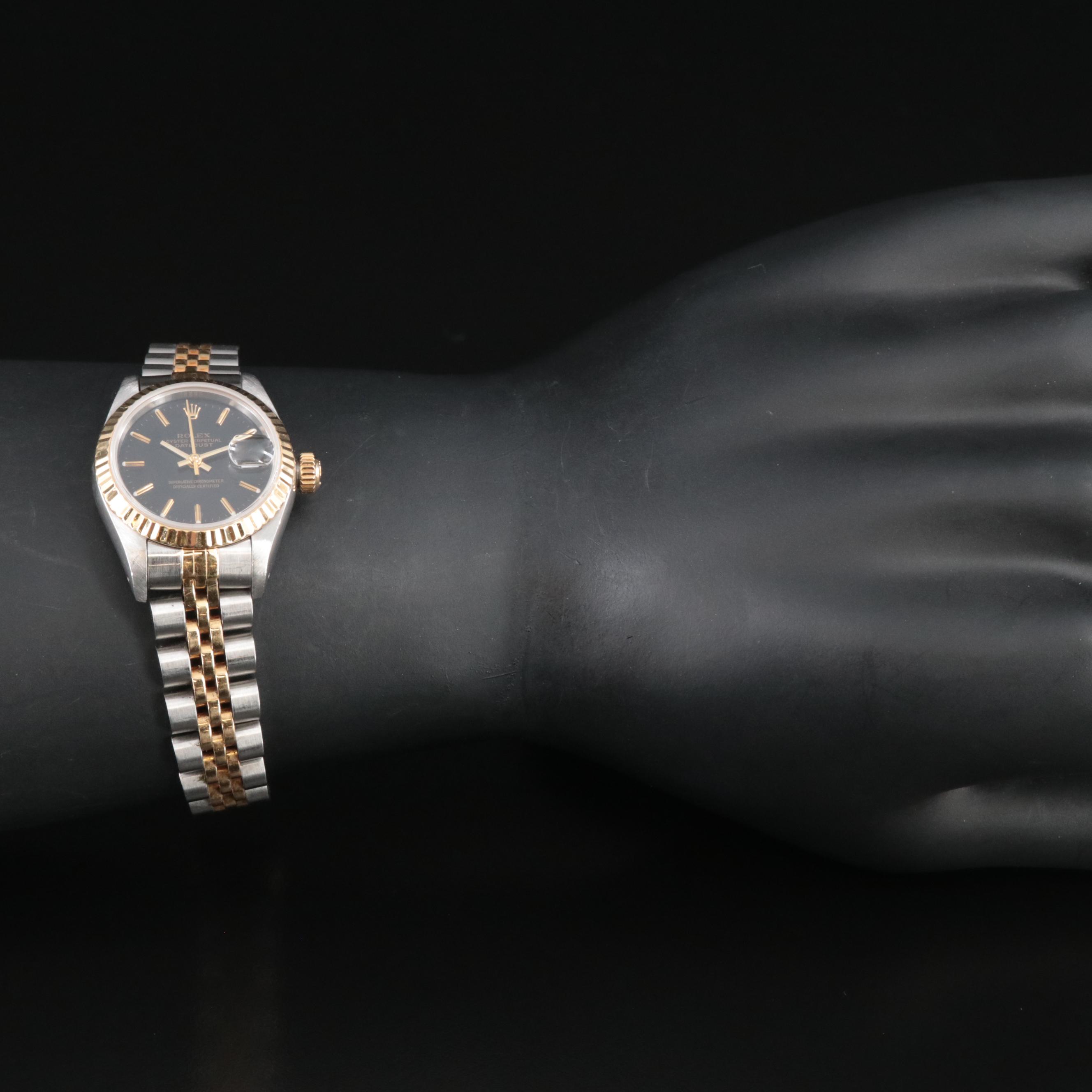 1991 Rolex Datejust 26MM 18K Gold and Steel Automatic Watch