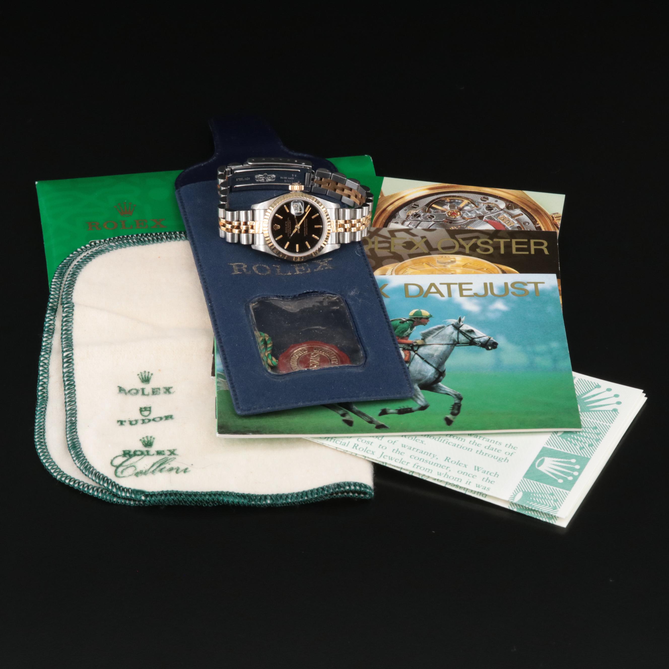 1991 Rolex Datejust 26MM 18K Gold and Steel Automatic Watch