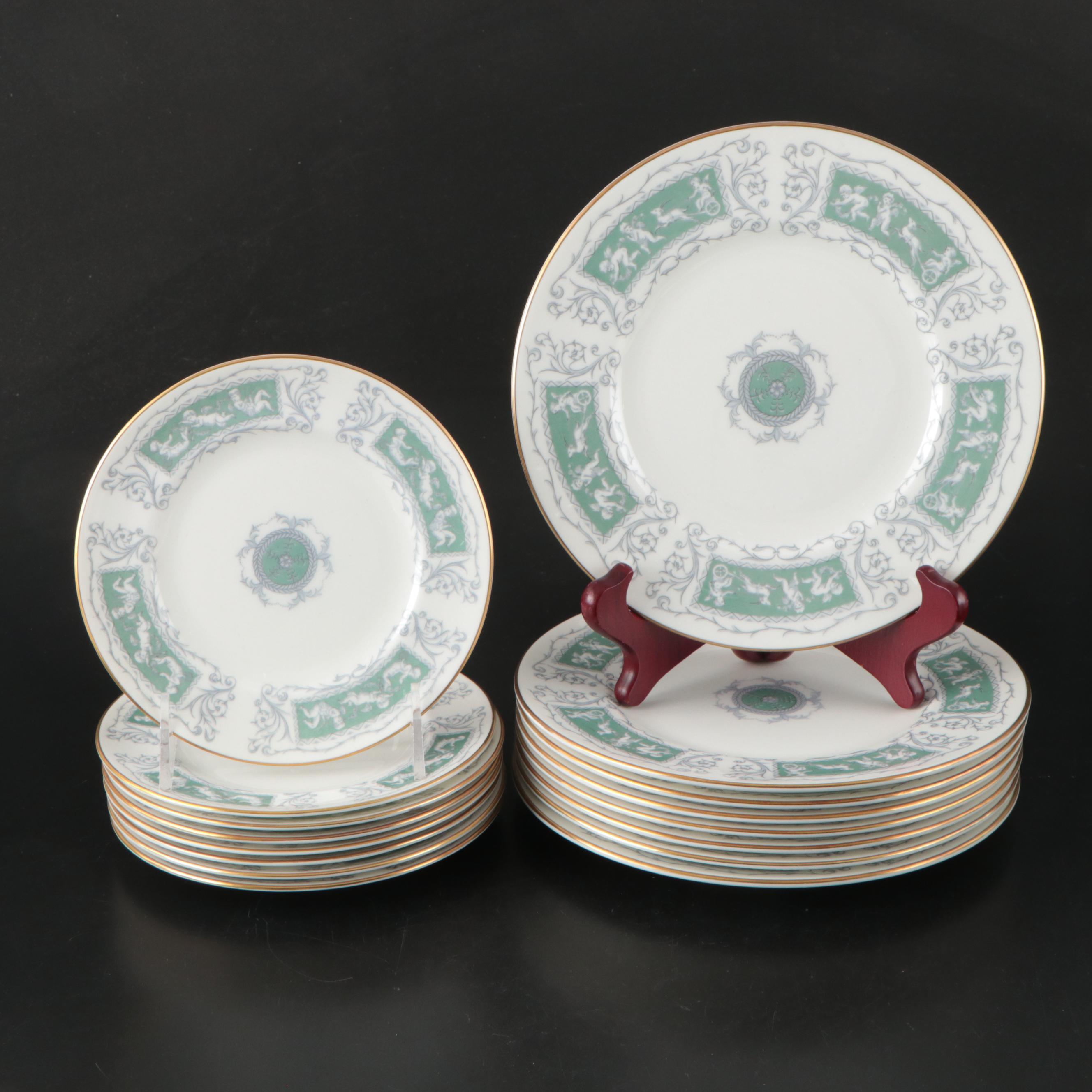 Coalport "Revelry Green" Bone China Dinnerware, 1970–1978