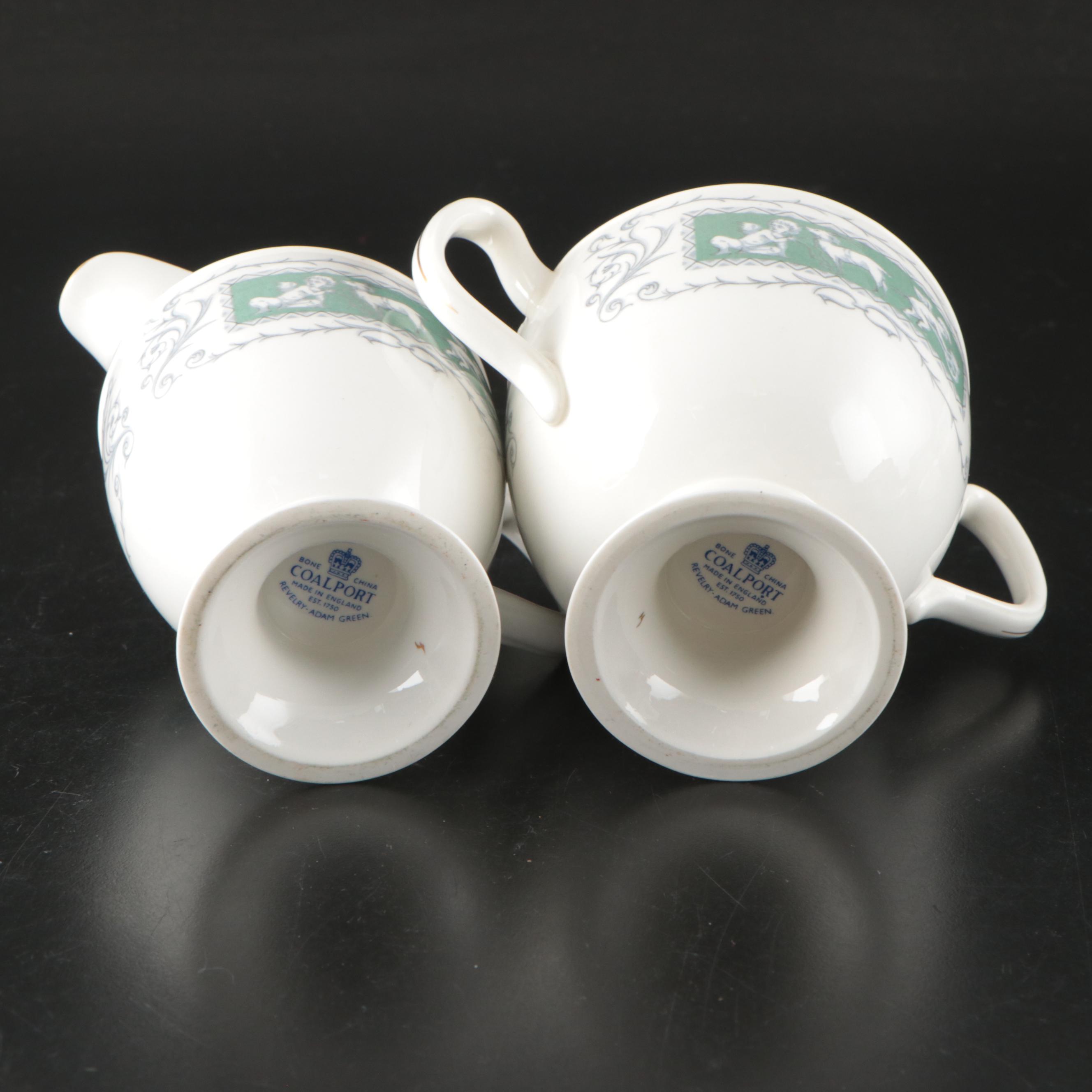 Coalport "Revelry Green" Bone China Dinnerware, 1970–1978