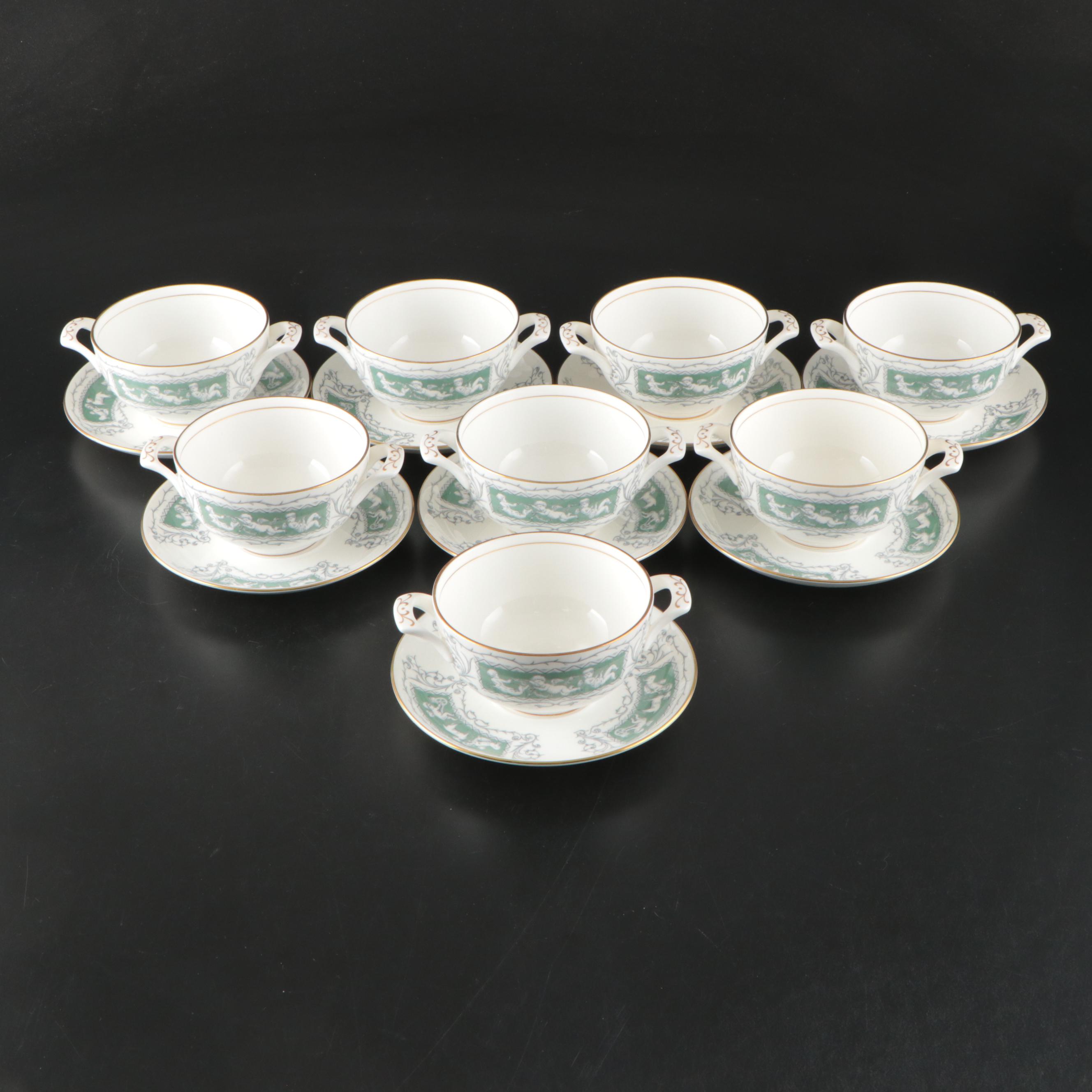 Coalport "Revelry Green" Bone China Dinnerware, 1970–1978