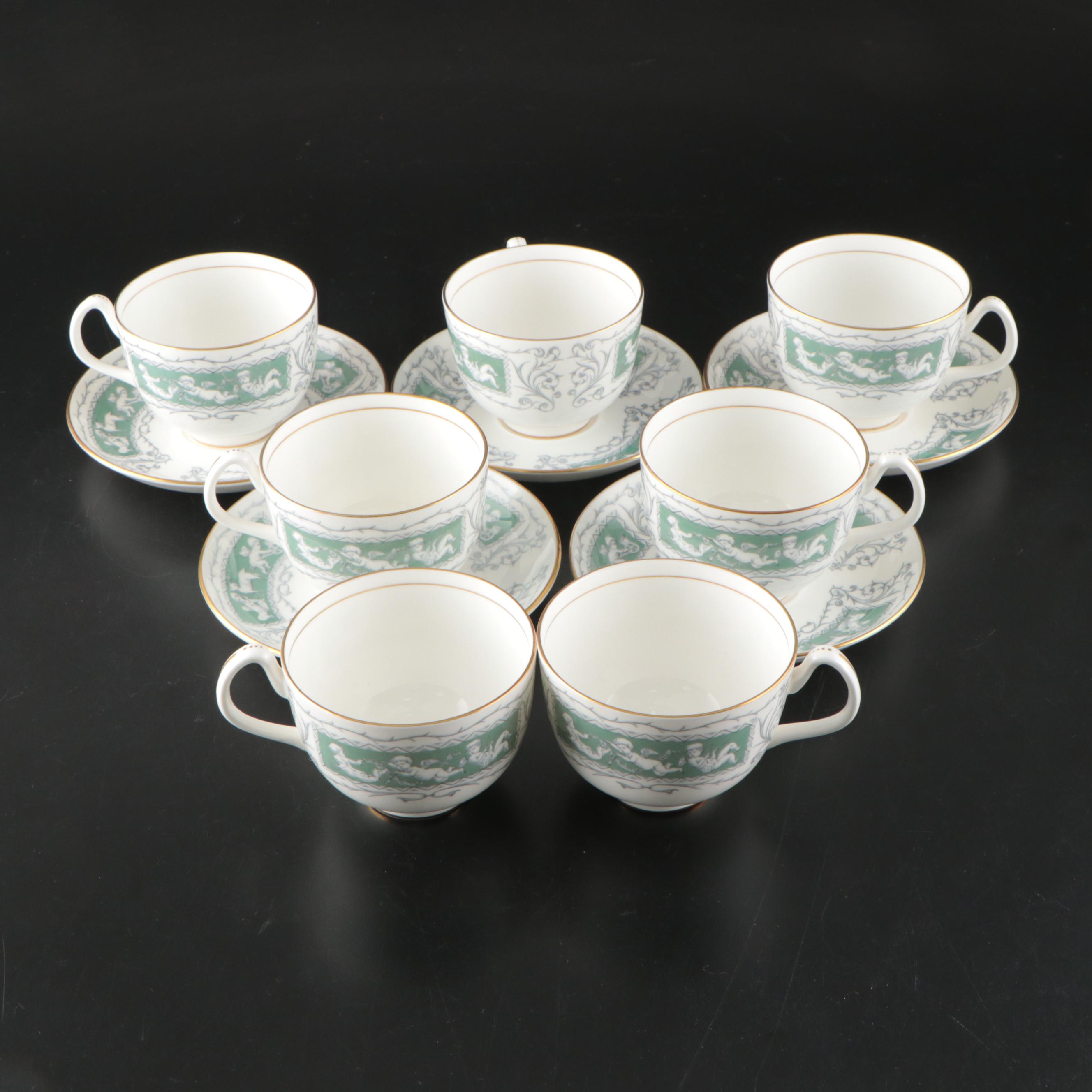 Coalport "Revelry Green" Bone China Dinnerware, 1970–1978