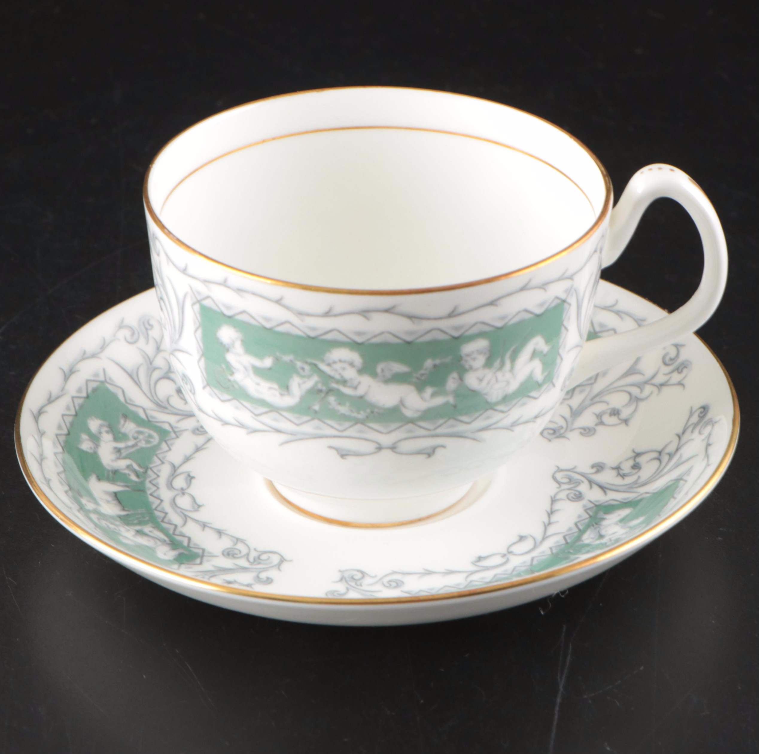 Coalport "Revelry Green" Bone China Dinnerware, 1970–1978