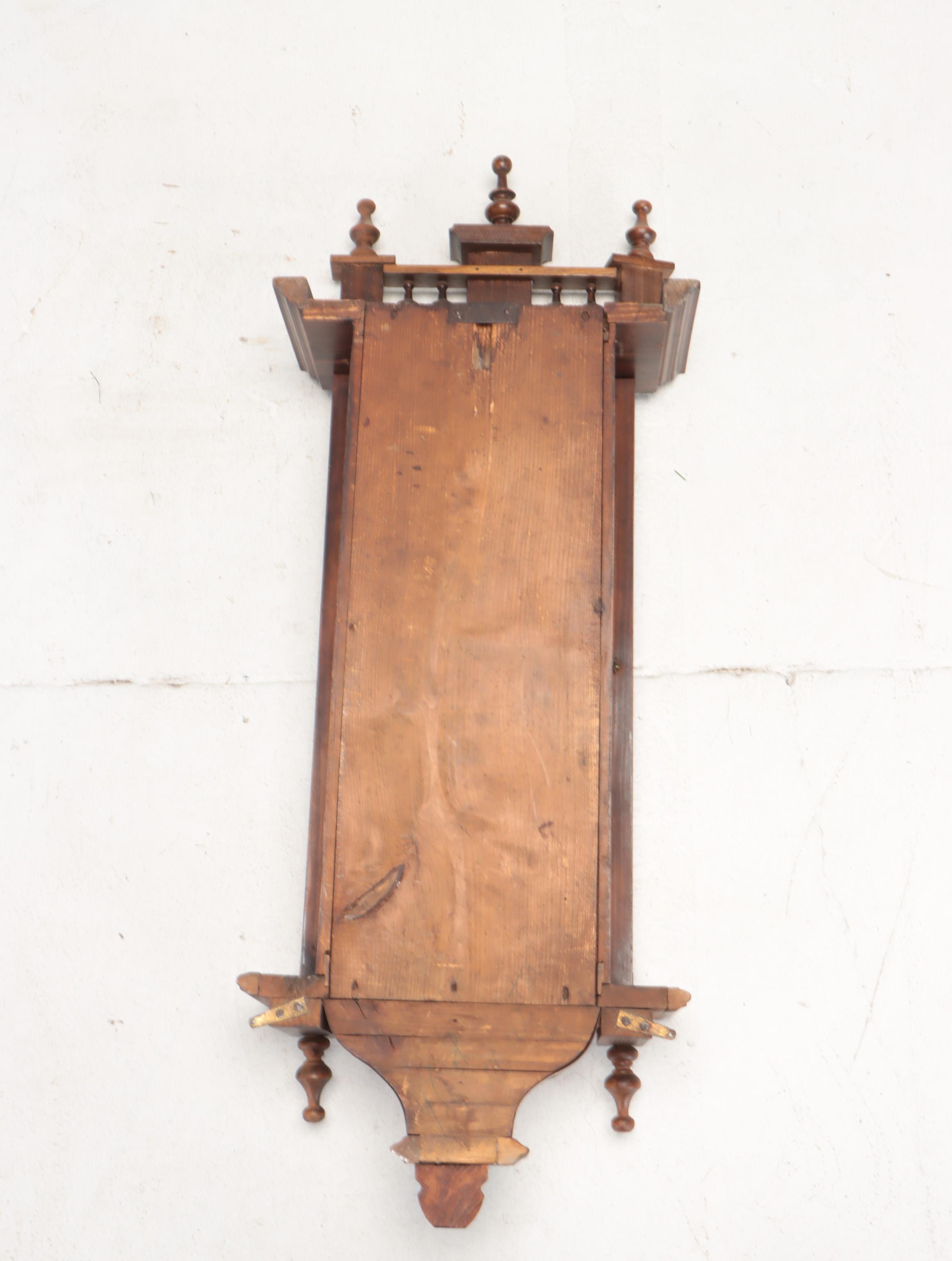 Mahogany Veneer Pendulum Wall Clock