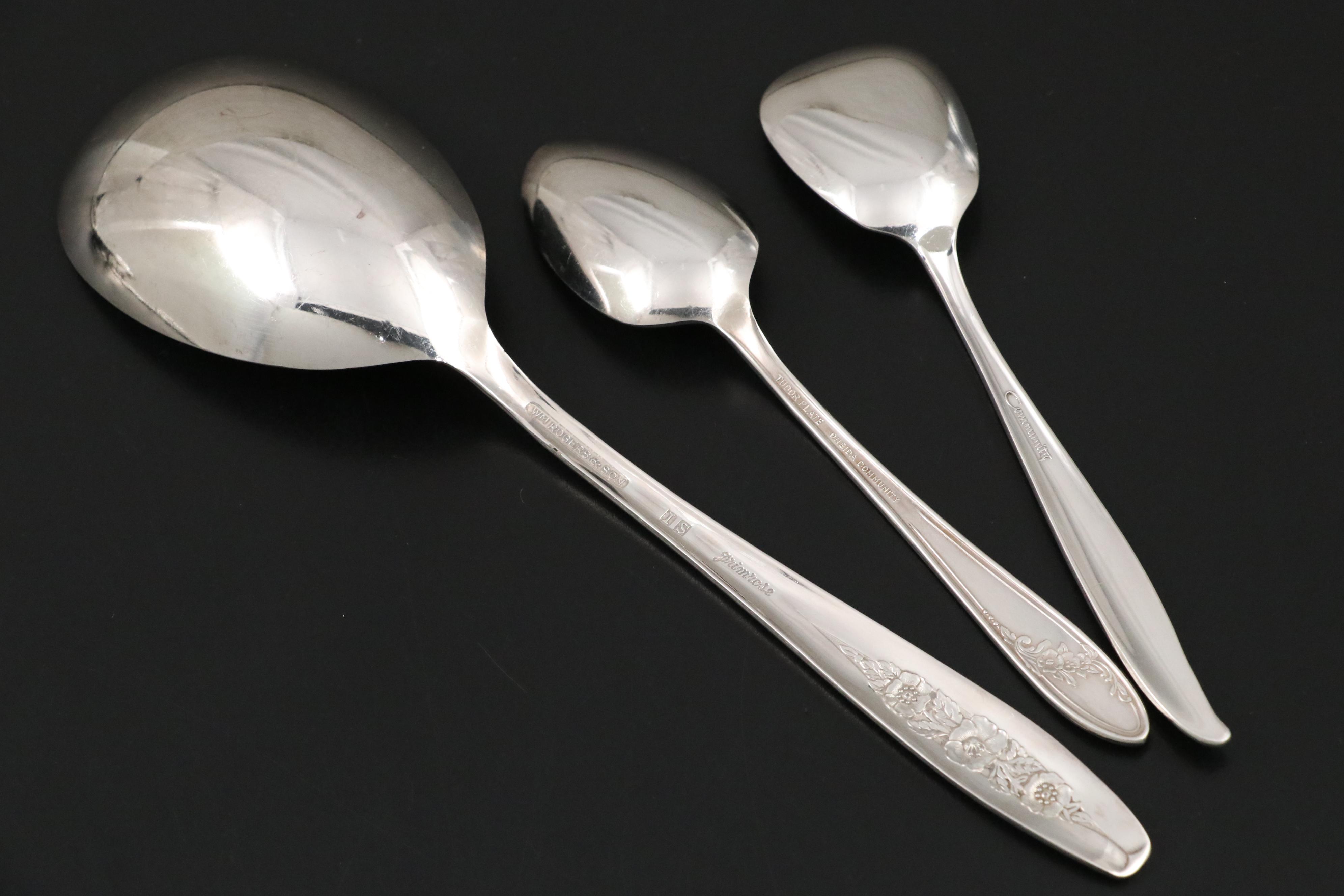 Gorham "Sea Rose" Sterling Silver Flatware, Mid to Late 20th Century