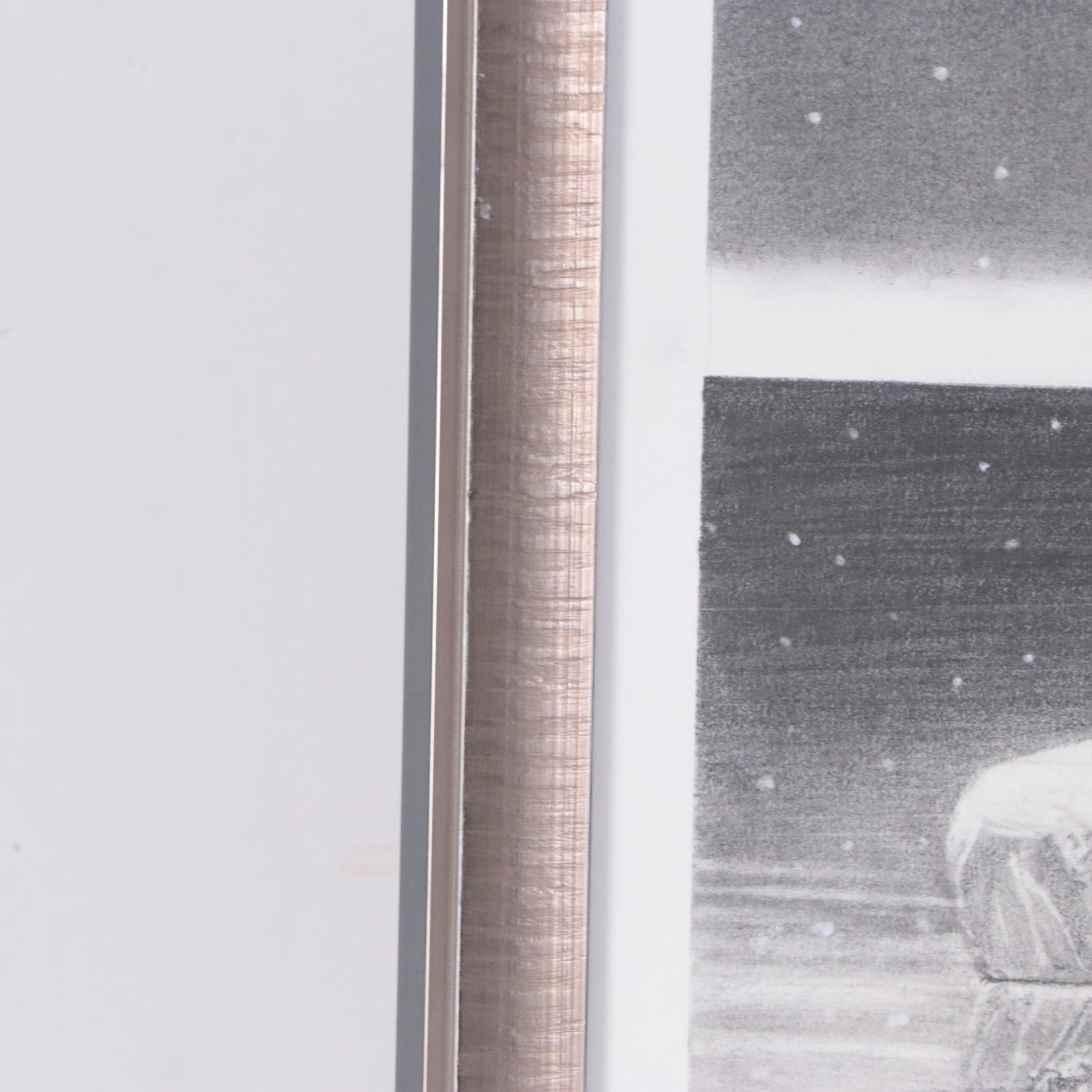 David Michael Beck Mixed Media Painting "The Misdirected Snow Bird"