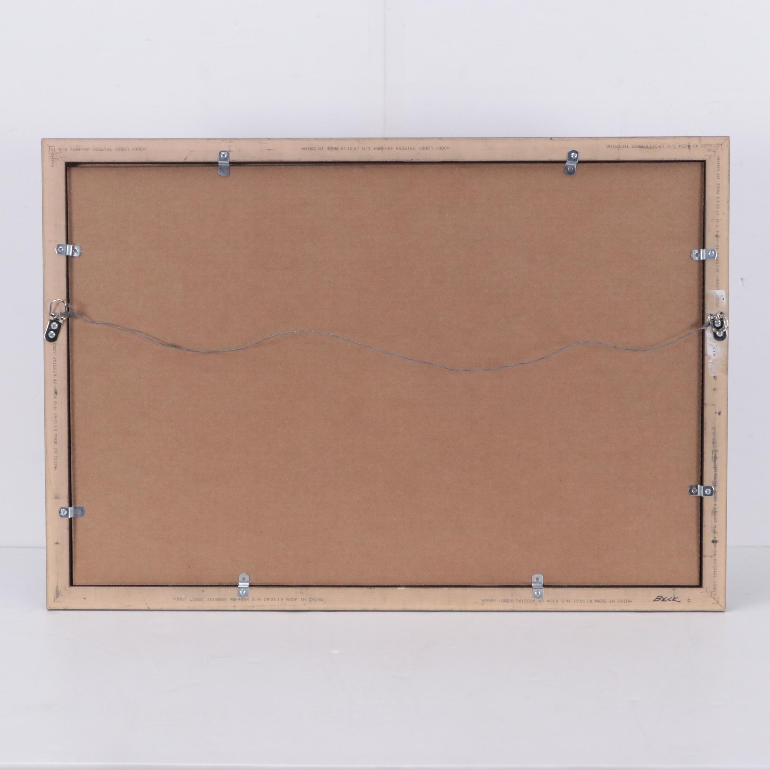 David Michael Beck Mixed Media Painting "The Misdirected Snow Bird"