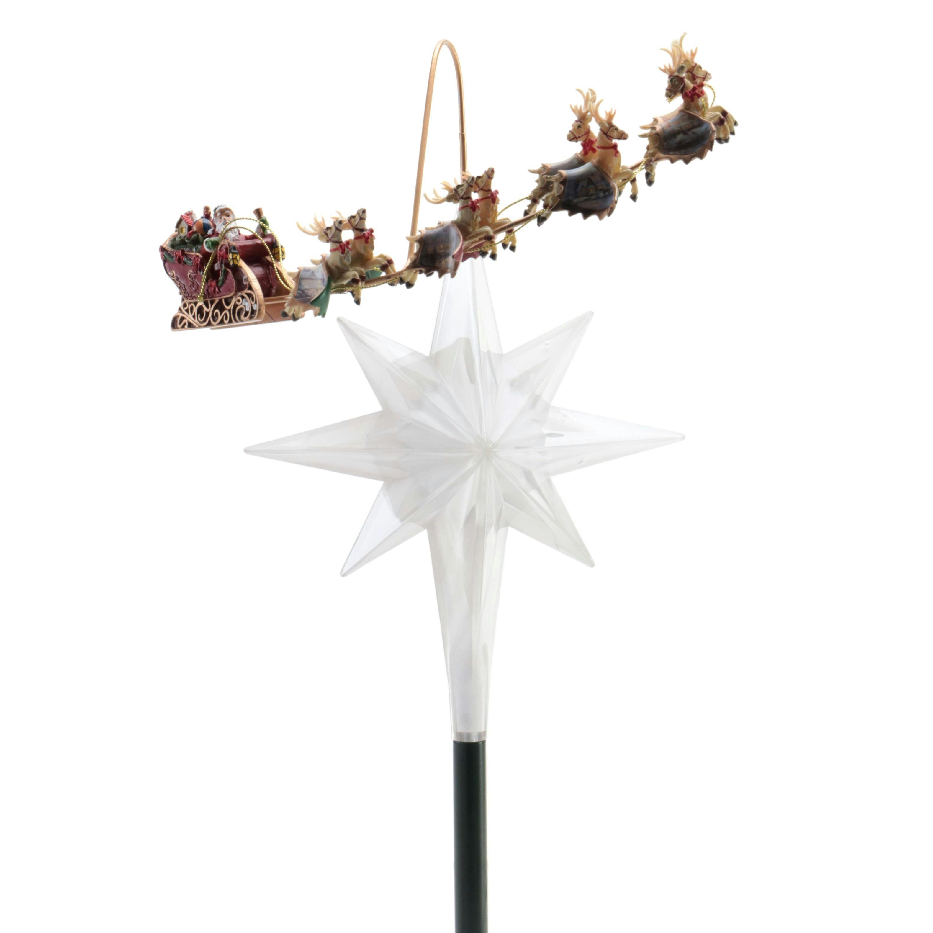 Thomas Kinkade Revolving Christmas Tree Topper