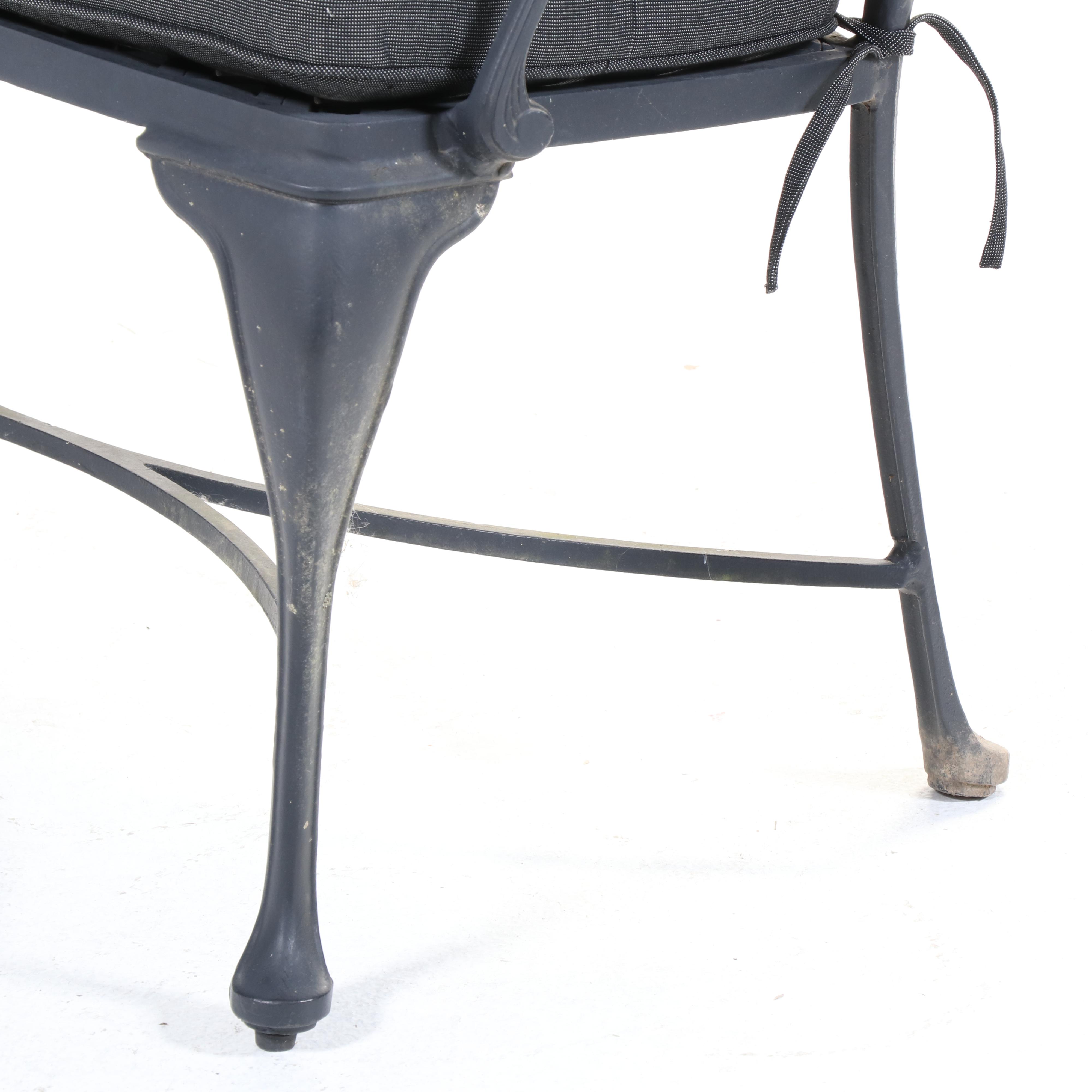 Summer Classics Provance Cast Aluminum Bench With Cushion