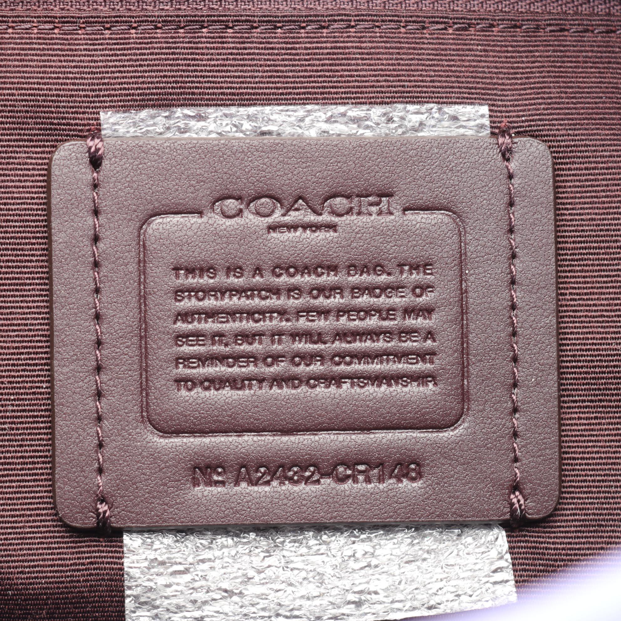 Coach "Laurel" Pebbled Leather Shoulder Bag and Mini Bucket Bag in Violet