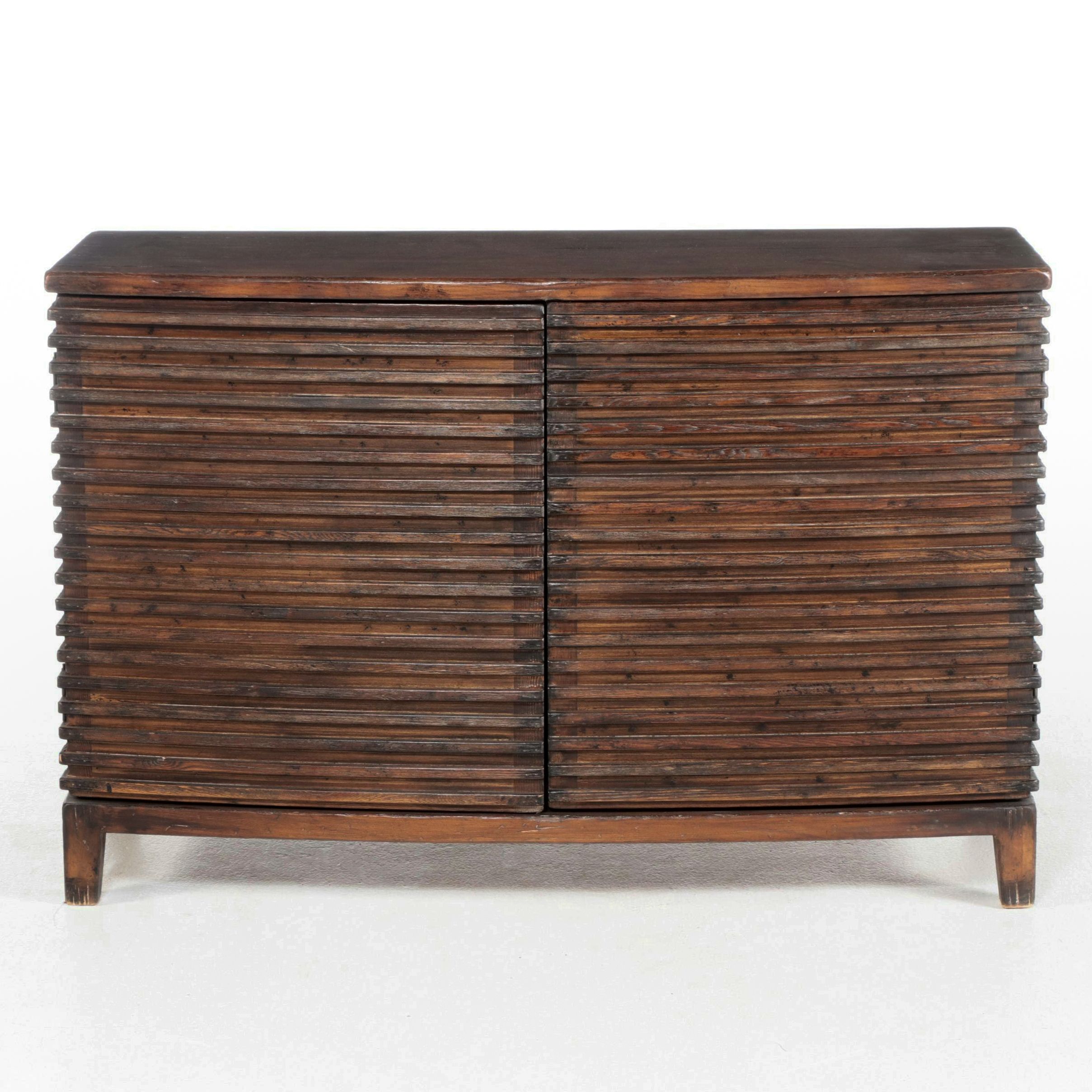 Arhaus Furniture Rustic Slatted Pine Buffet