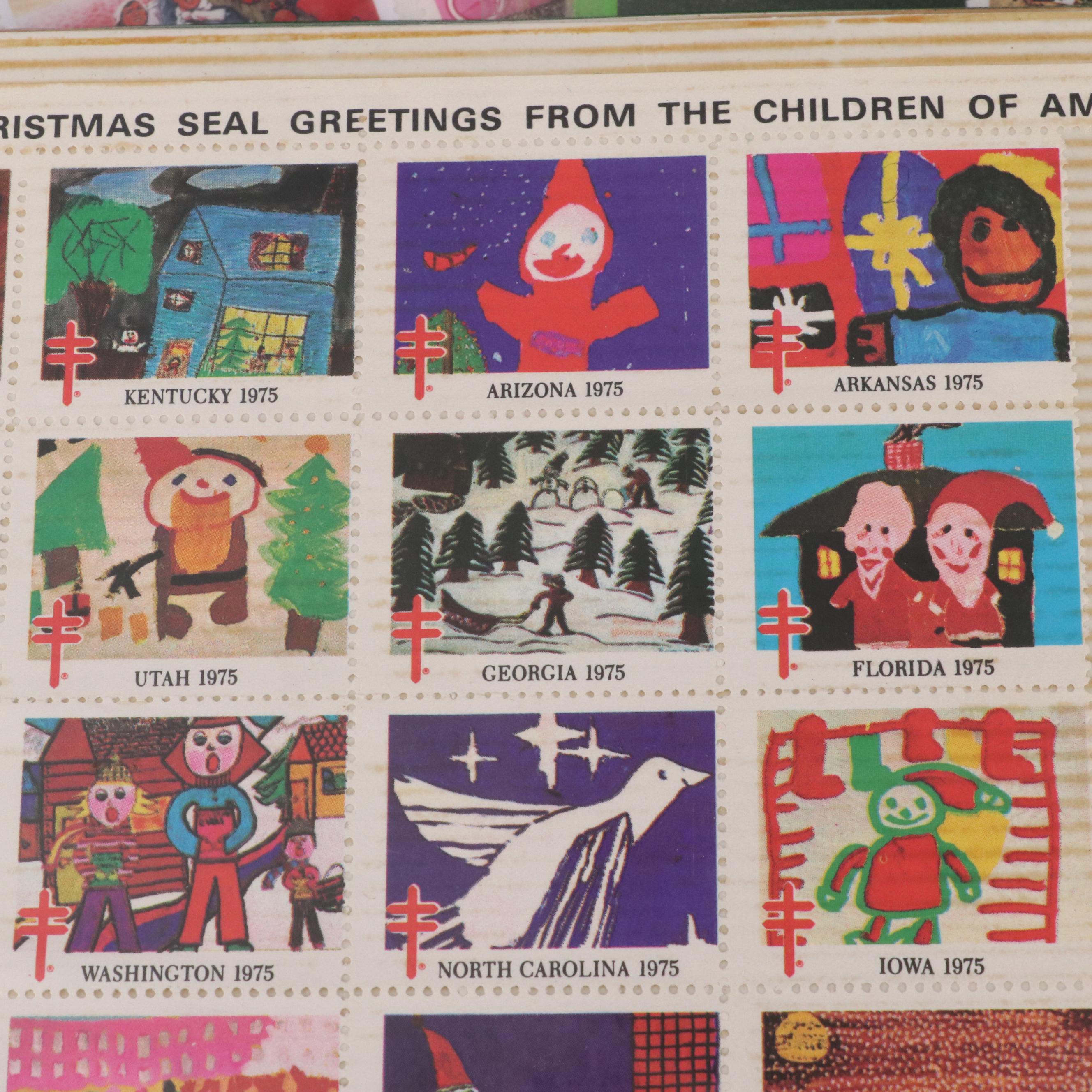 Two Chinese Postage Stamp Sets, an Album of World Stamps, and More