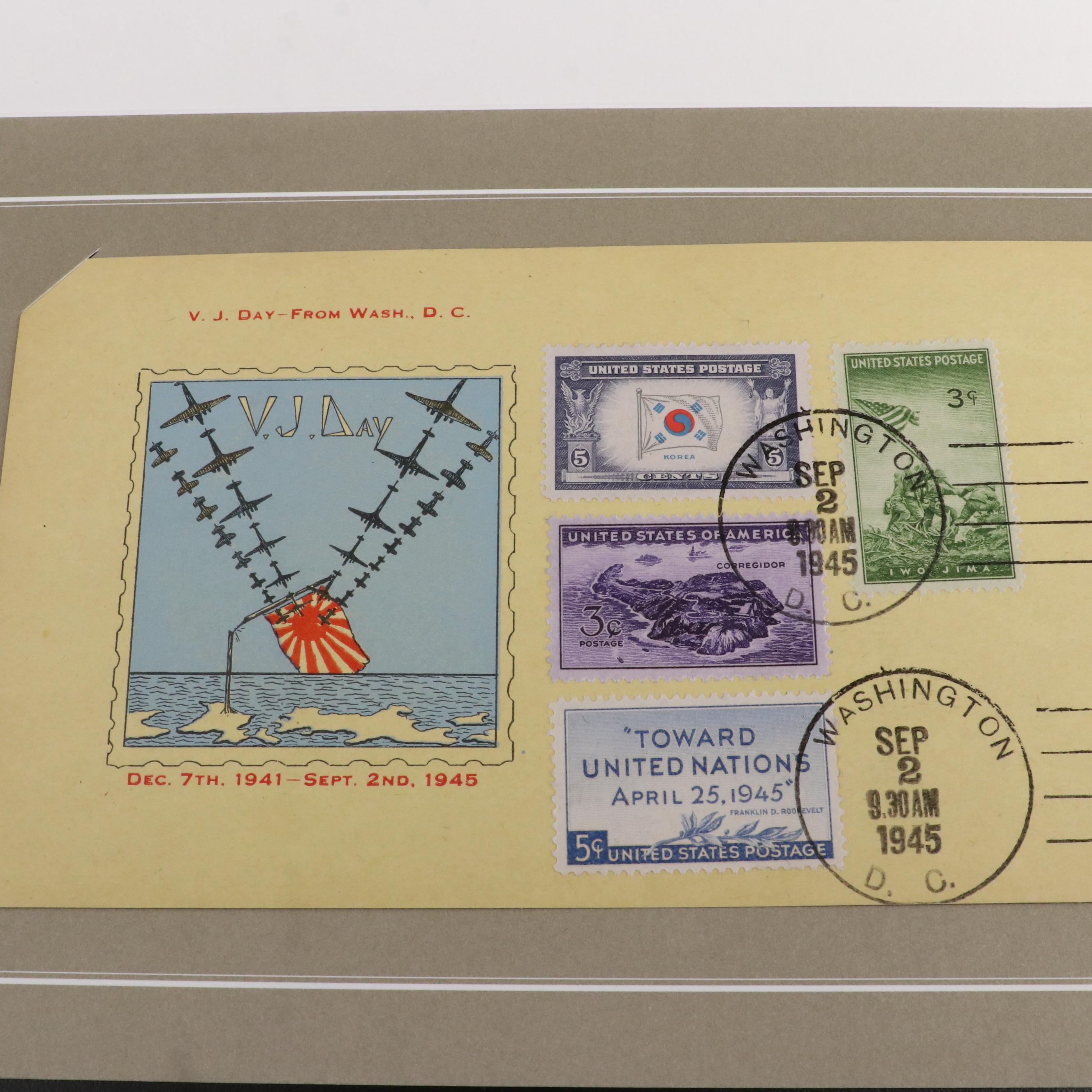 Two Chinese Postage Stamp Sets, an Album of World Stamps, and More