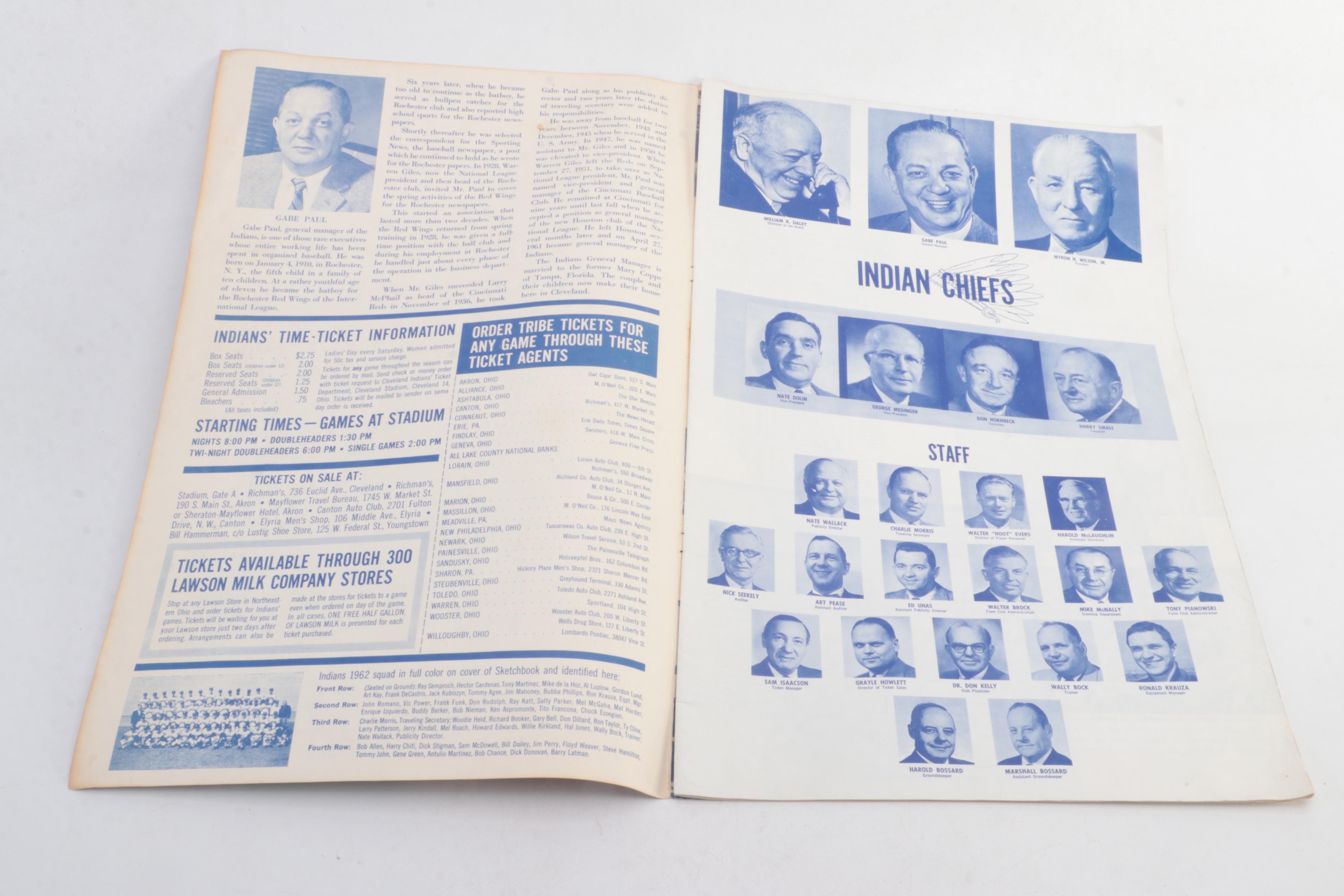 1961 Cincinnati Reds Yearbook with Topps Baseball Cards and More, 1960s–2000s