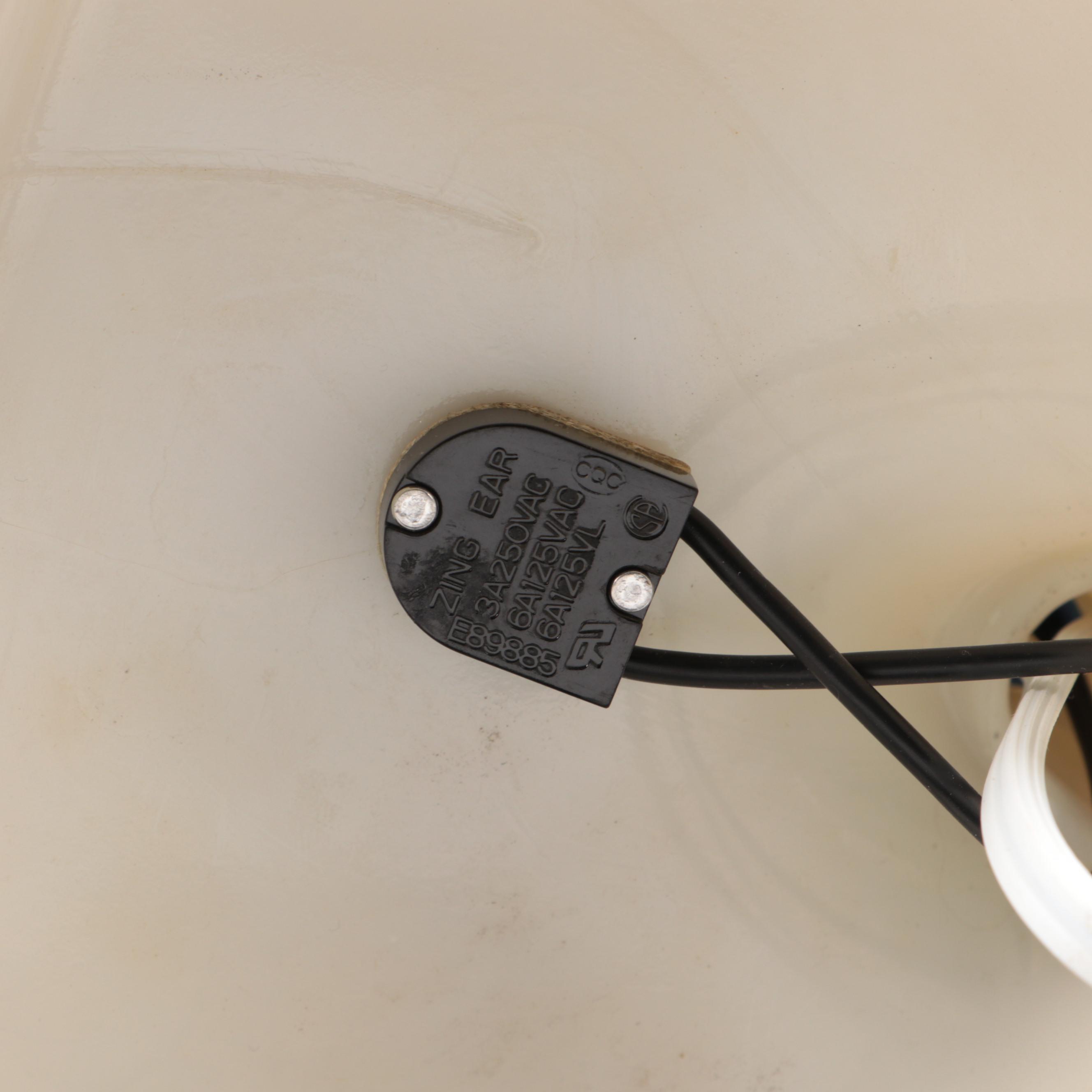 Mid-Century Aladdin Glass Desk Lamp, Milk Glass and Amber Glass Table Lamps