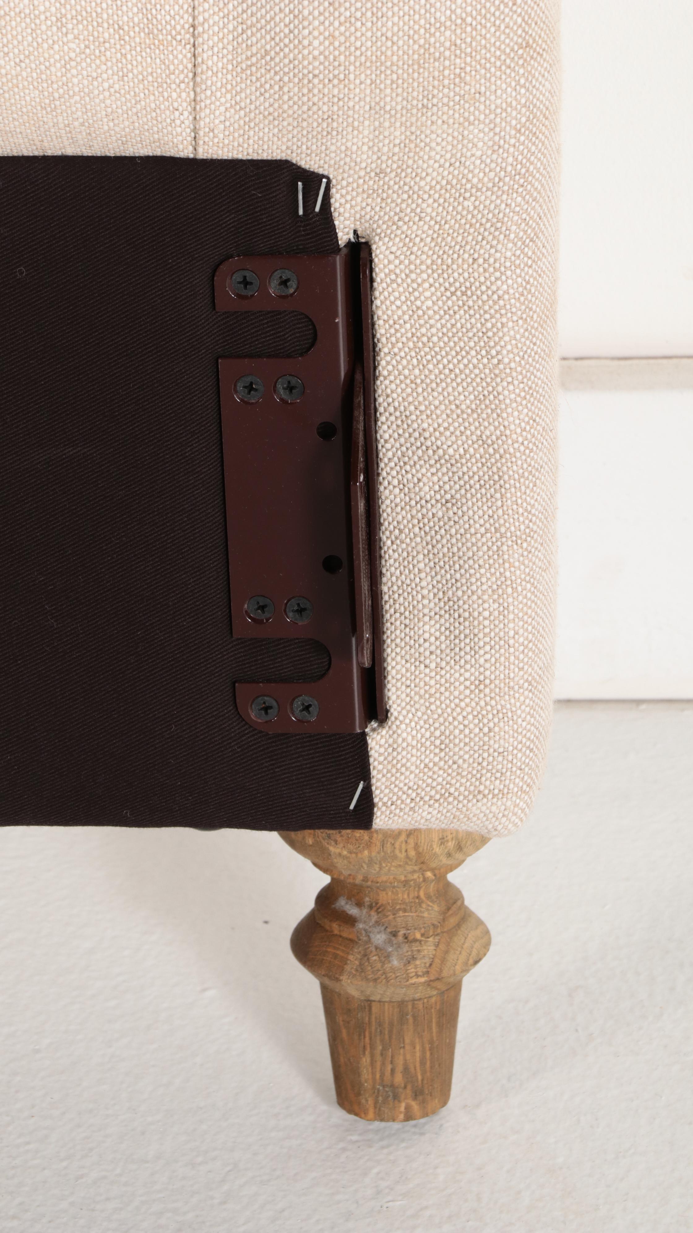 Restoration Hardware Queen Tufted Upholstered Bed Frame