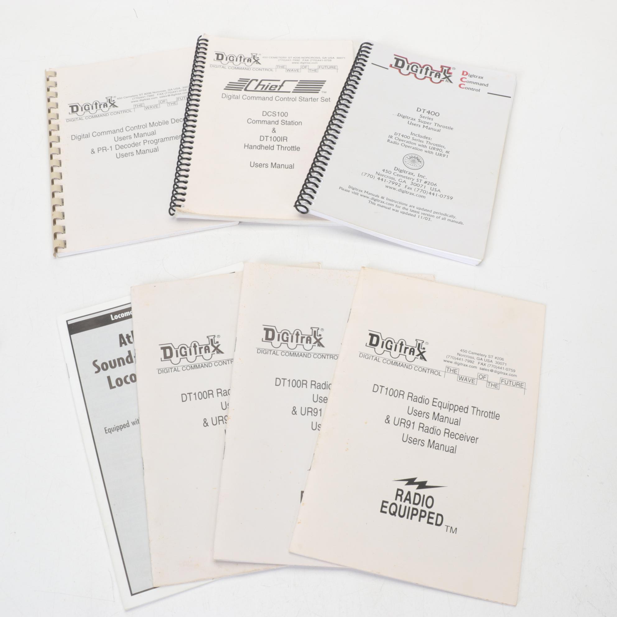 Digitrax DCS100, DT400, PS515, DT100R Train Controllers