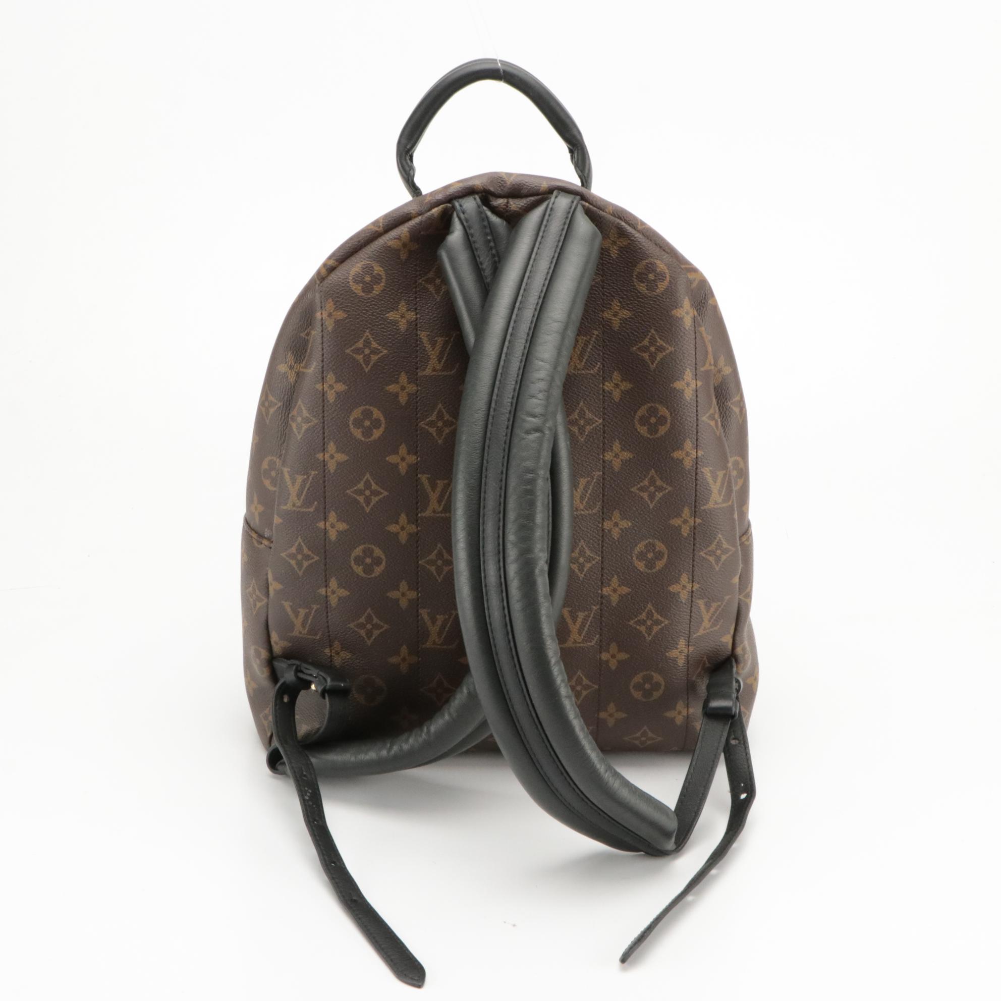 Louis Vuitton Palm Springs Backpack in Monogram Canvas and Black Leather Trim