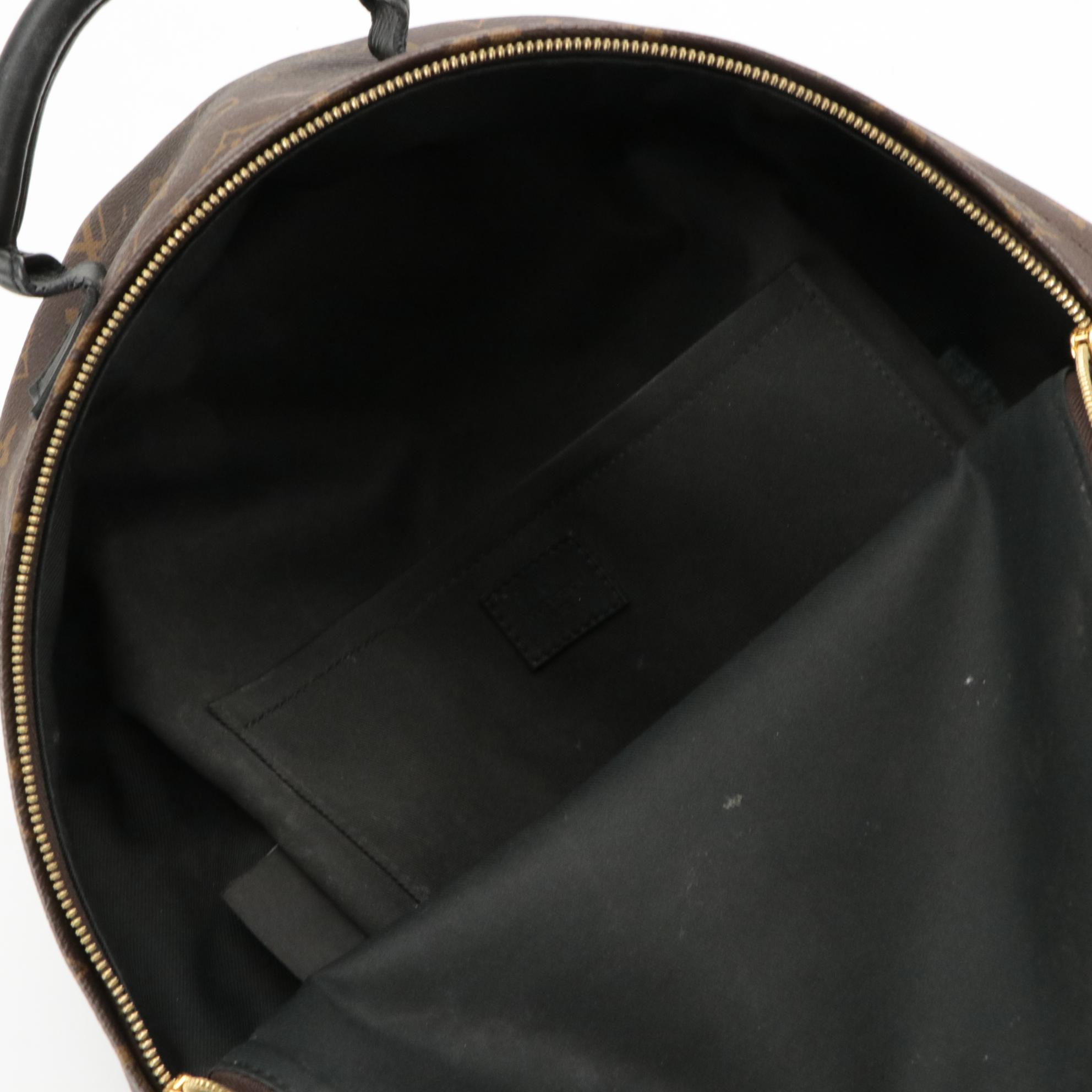 Louis Vuitton Palm Springs Backpack in Monogram Canvas and Black Leather Trim