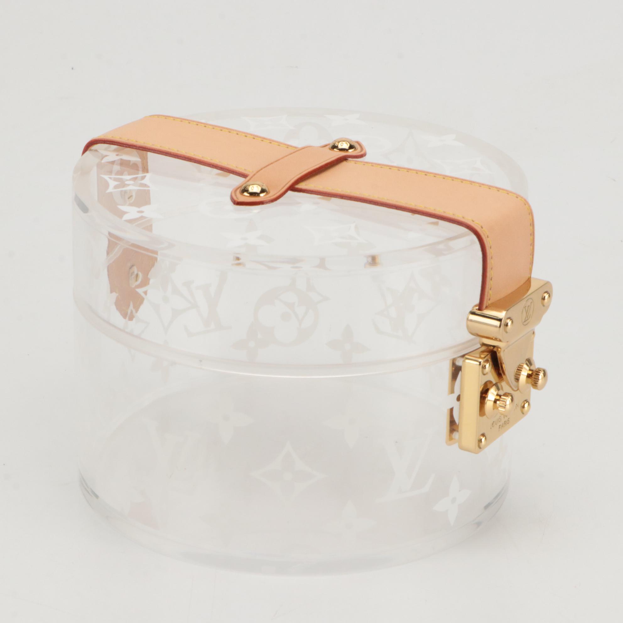 Louis Vuitton Scott Box in Monogram Printed Plexiglass, With Box