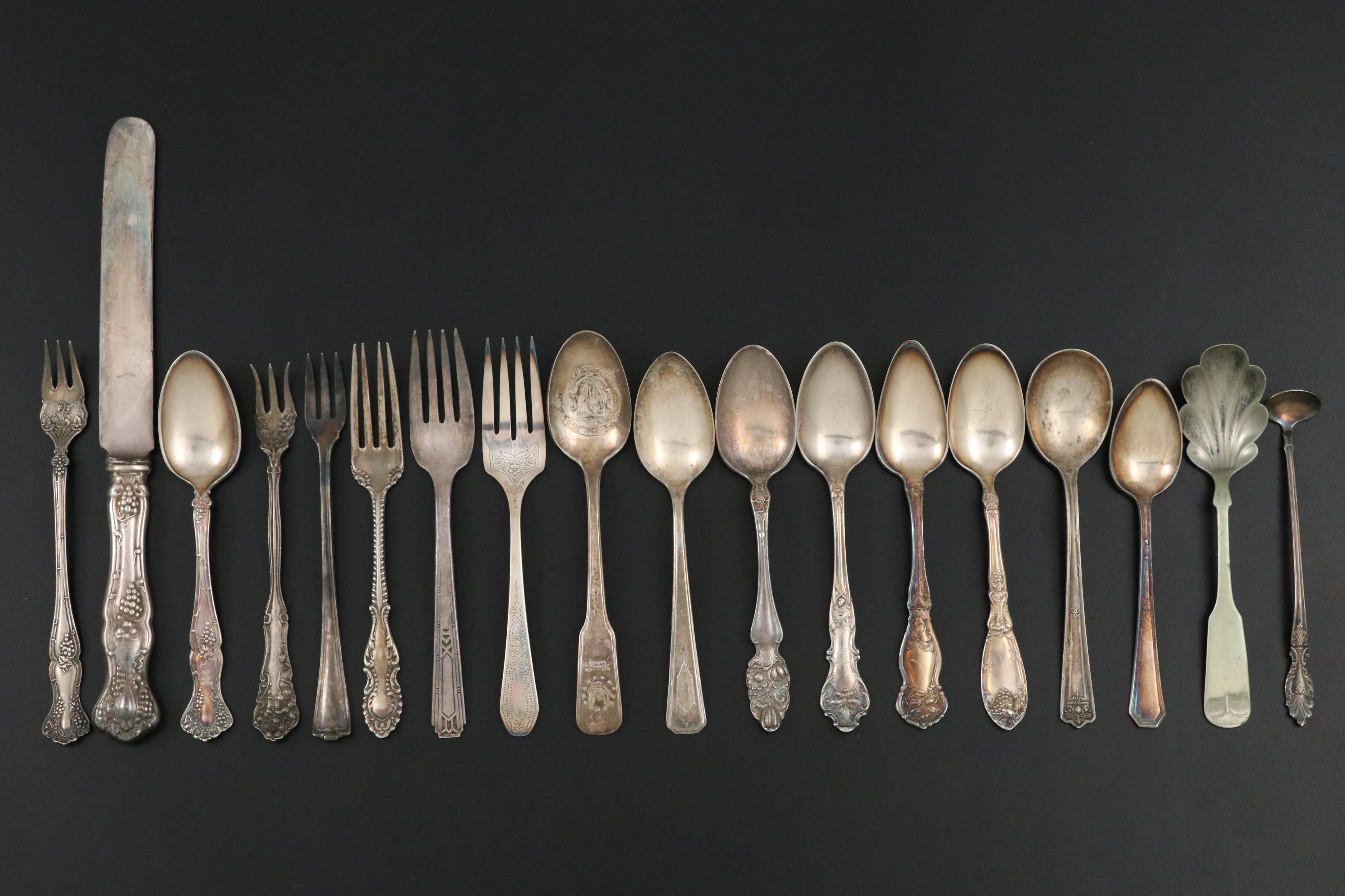 Rogers Bros. "Vintage" with Other Silver Plate Flatware, Mid to Late 20th C.