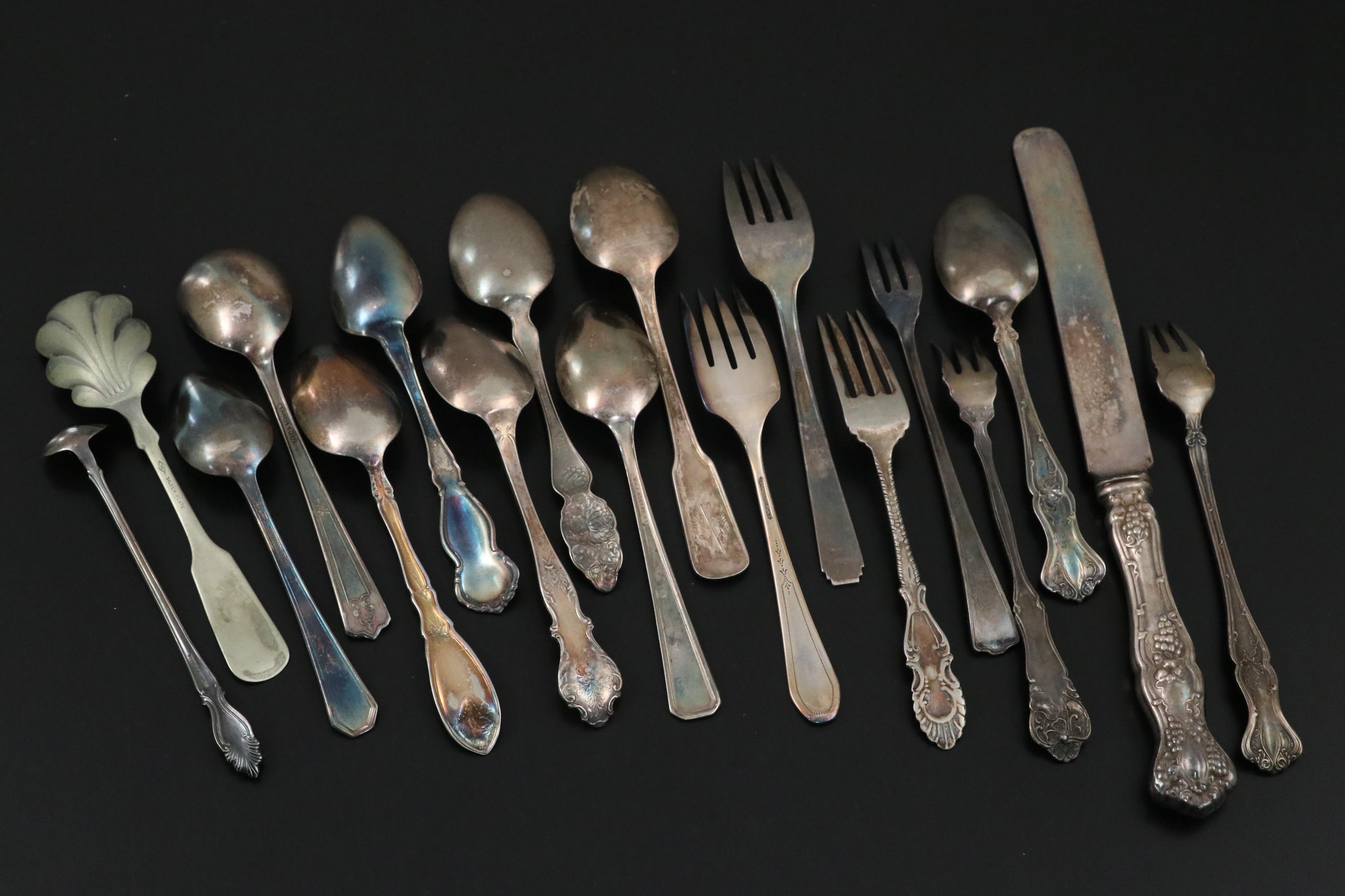 Rogers Bros. "Vintage" with Other Silver Plate Flatware, Mid to Late 20th C.