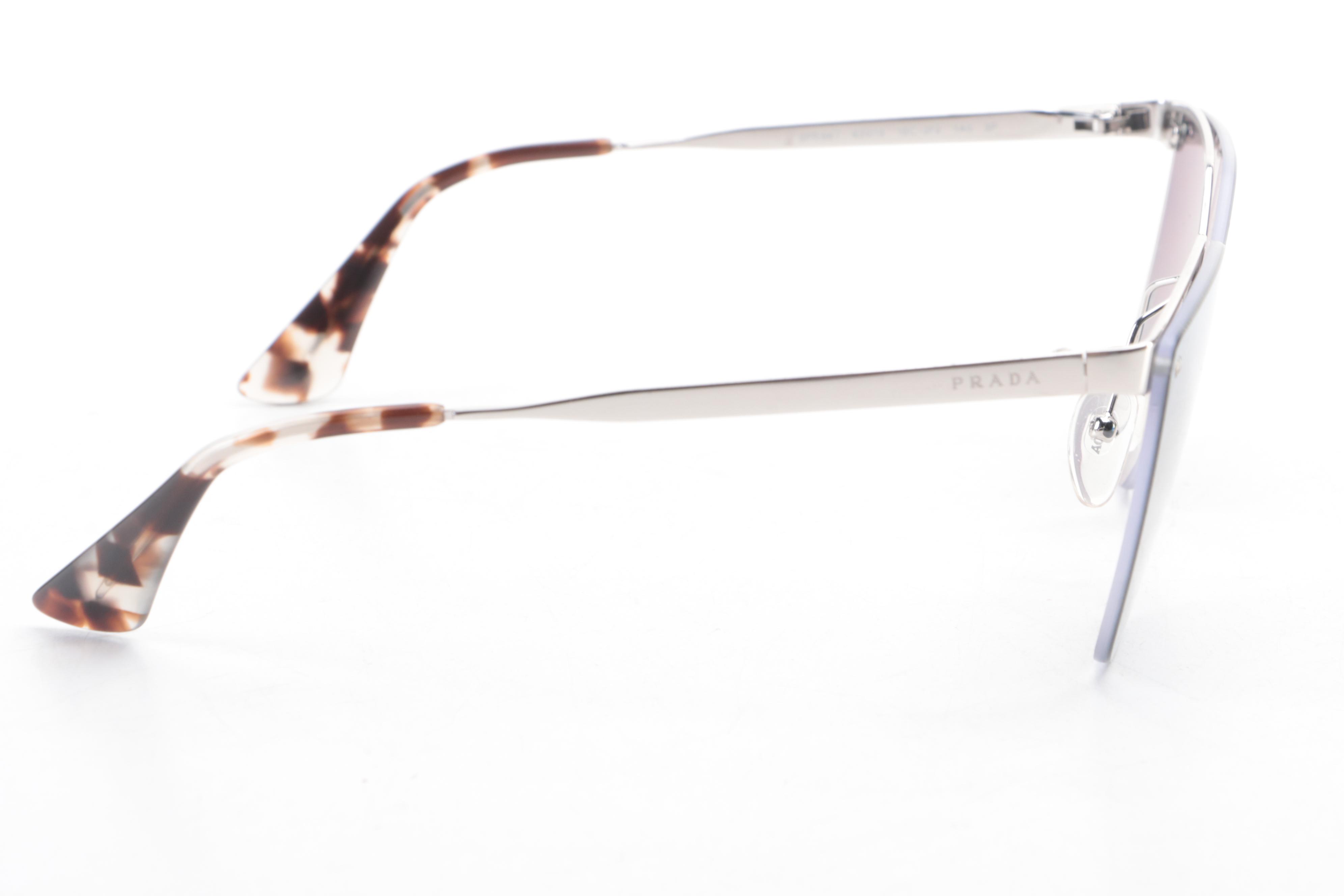 Prada SPR68T Grey Gradient Cat Eye Sunglasses