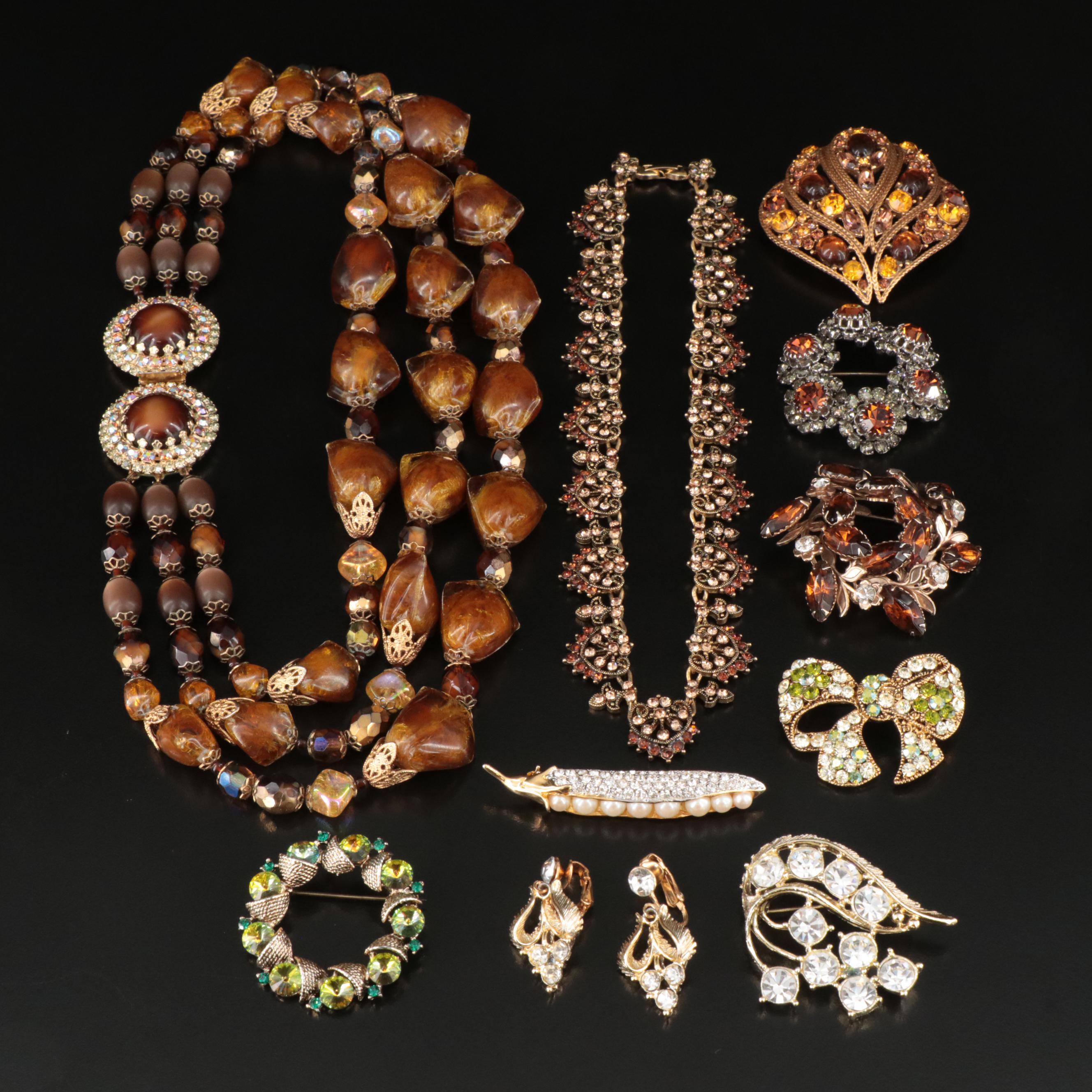 Hobé and Rhinestones Featured in Vintage Jewelry
