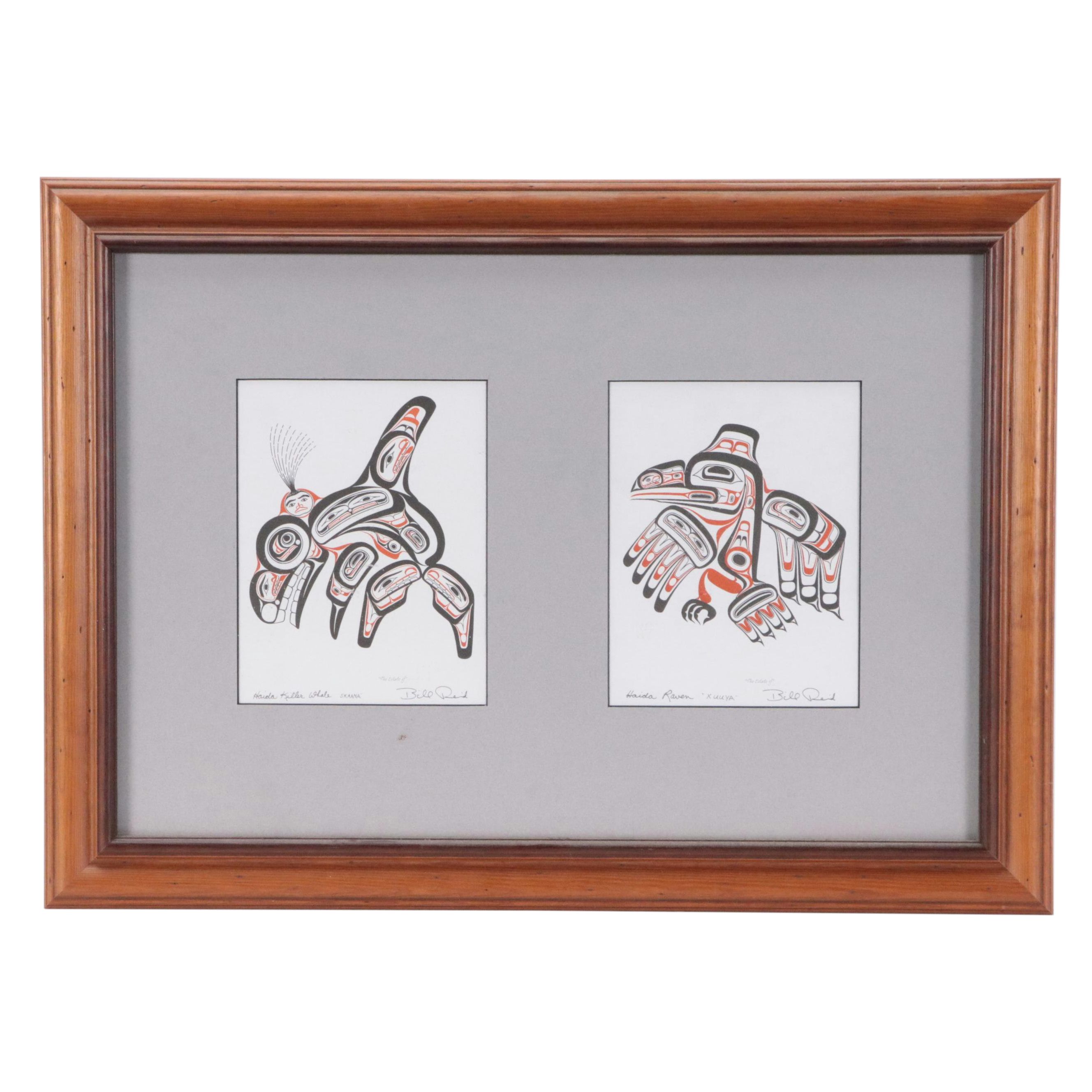 Digital Prints After Bill Reid Including "Haida Killer Whale"