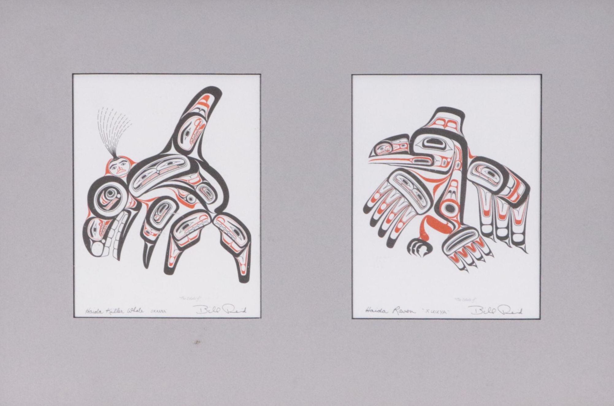 Digital Prints After Bill Reid Including "Haida Killer Whale"