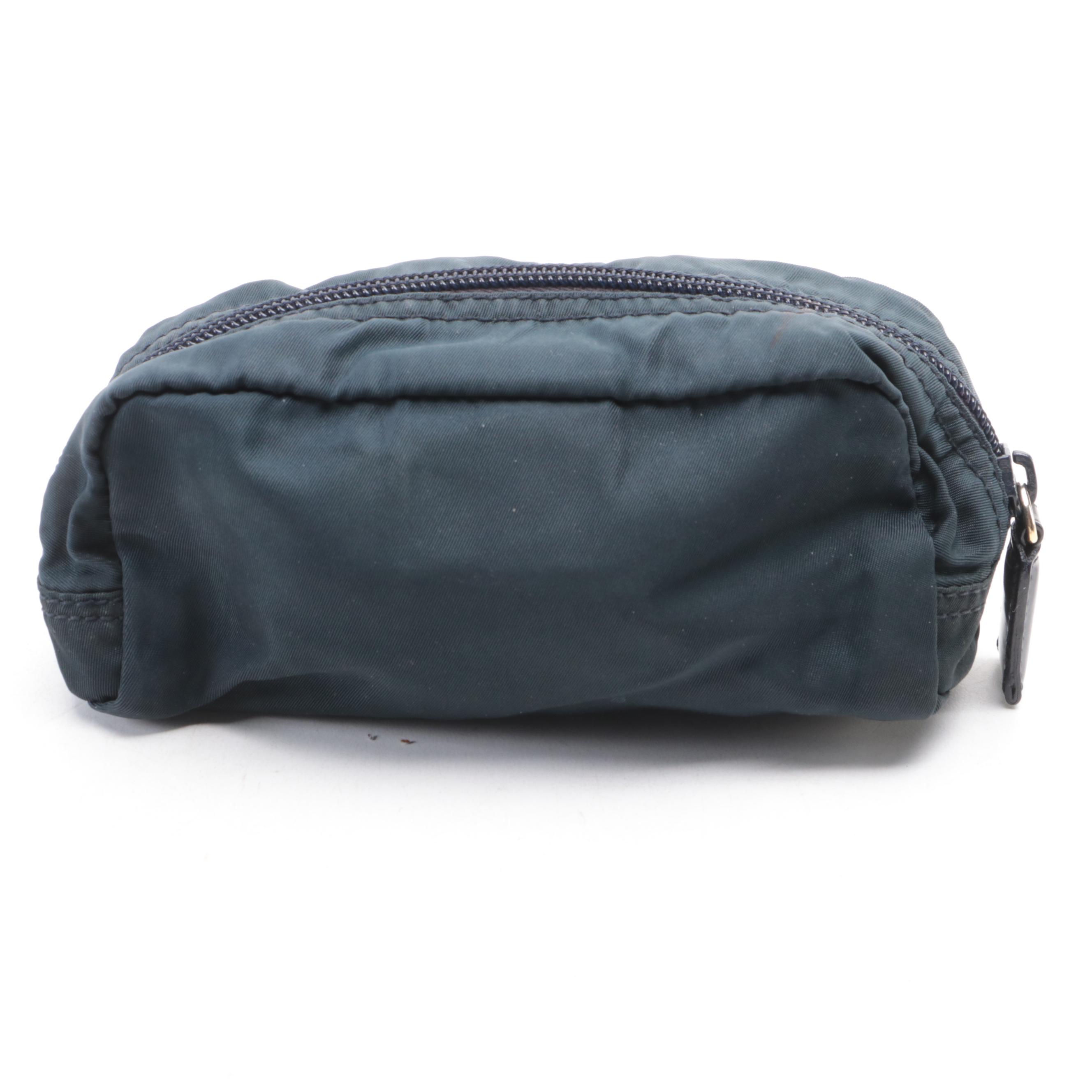 Prada Tessuto Nylon Zip Pouch
