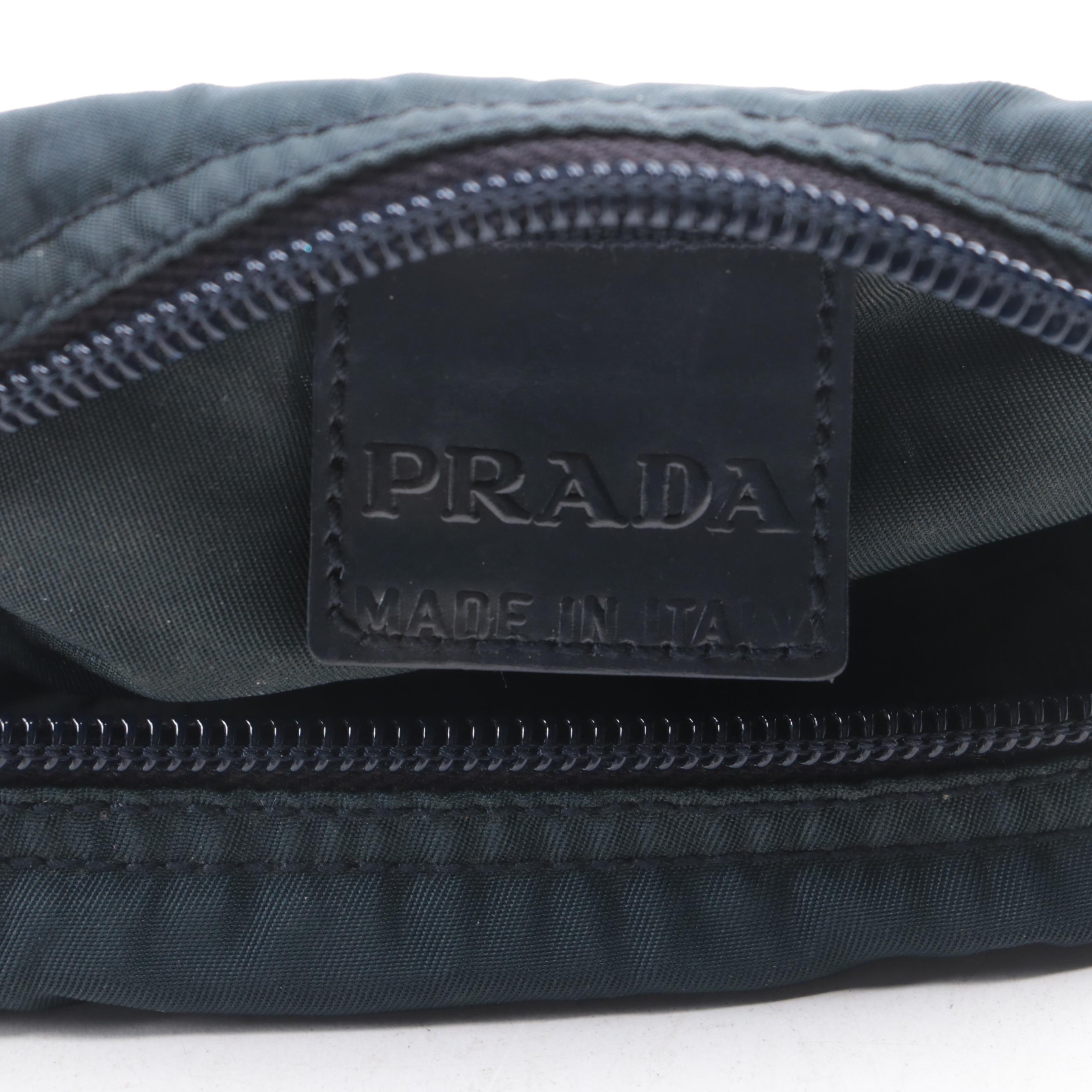 Prada Tessuto Nylon Zip Pouch