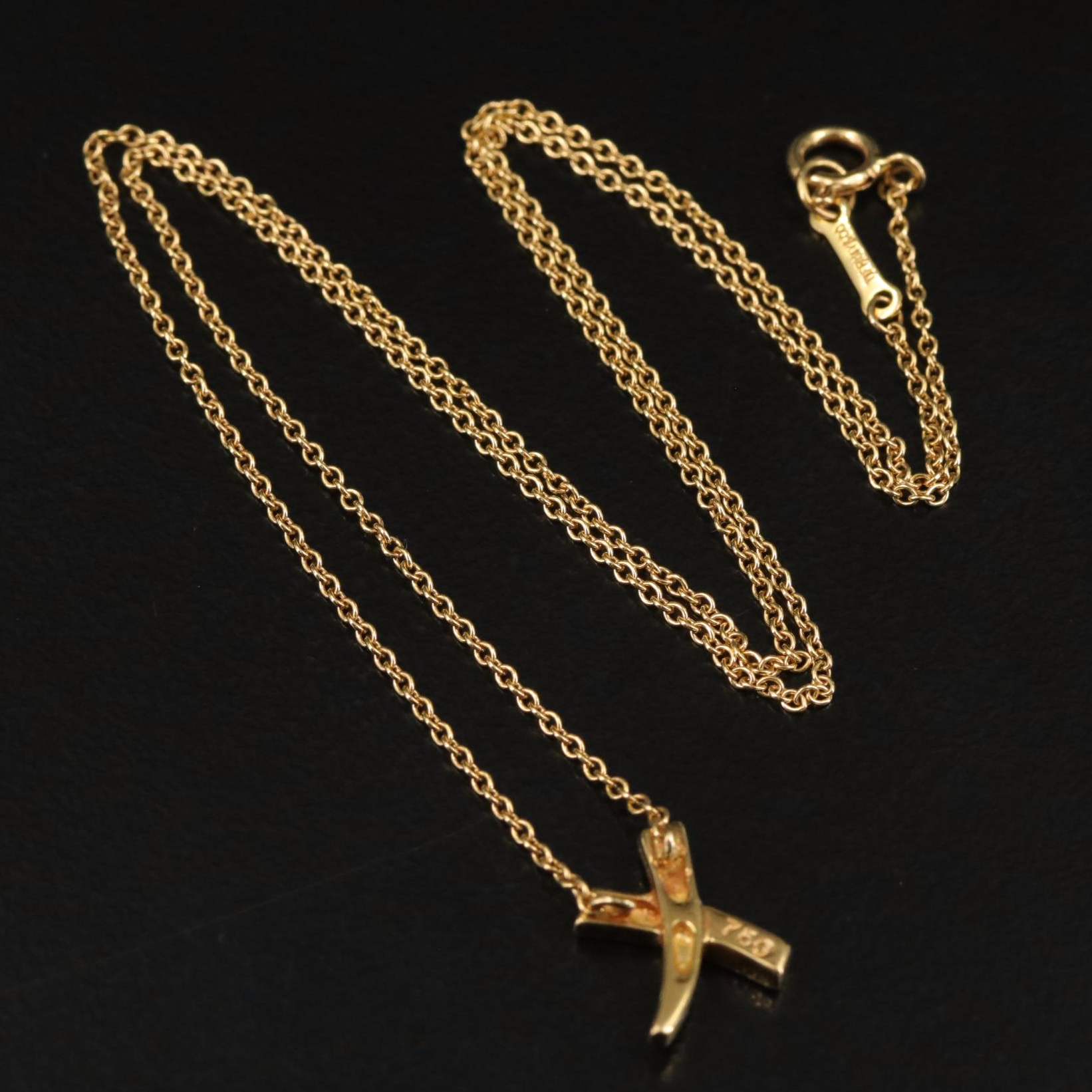 Paloma Picasso for Tiffany & Co. 18K Graffiti X Pendant Necklace